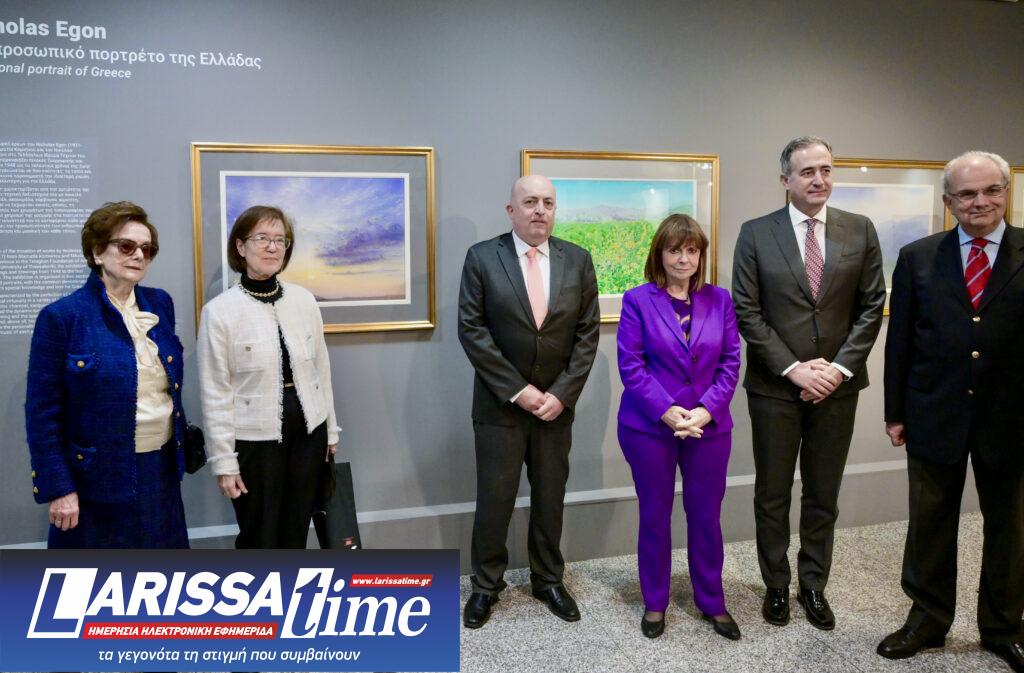 Θεσσαλονίκη: Η ΠτΔ Κατερίνα Σακελλαροπούλου εγκαινίασε έκθεση έργων του φιλέλληνα Nicholas Egon στο Τελλόγλειο Ίδρυμα Τεχνών