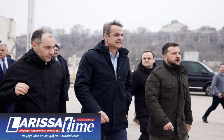 Εικόνες από την επίσκεψη του Κυρ. Μητσοτάκη στην Οδησσό