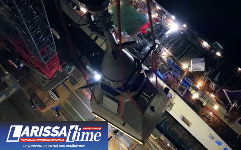 Φρεγάτες Belharra: Ο «Κίμων» απέκτησε high-tech ιστό – Βίντεο