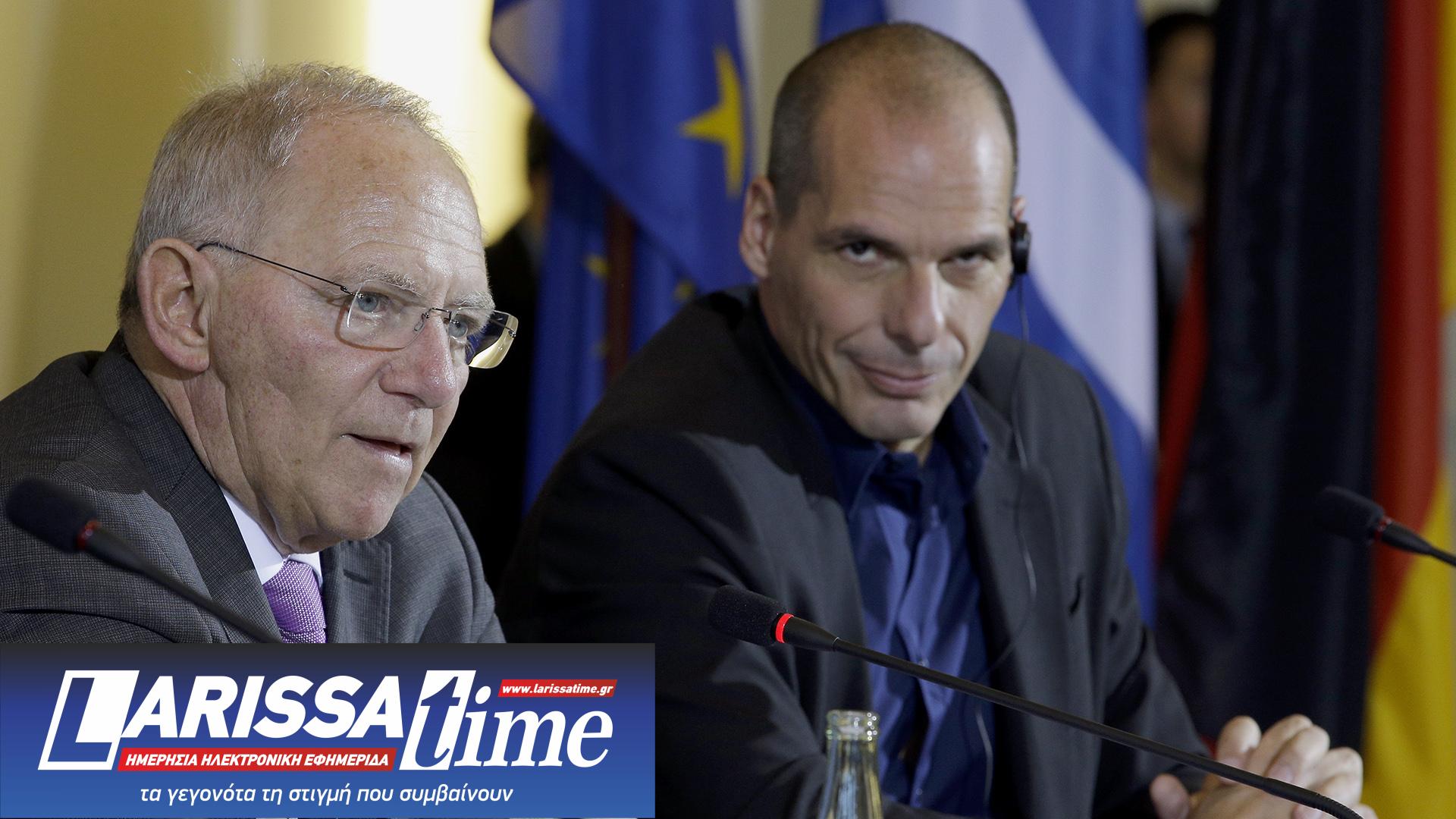 Τσίπρας, Τσακαλώτος και Βαρουφάκης «συνομιλούν» με τον Σόιμπλε για το 2015-3