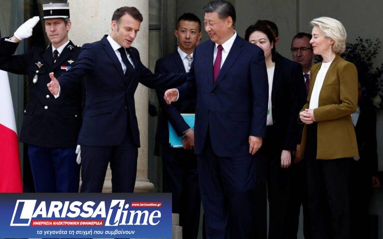 Συνάντηση Μακρόν – Σι Τζινπίνγκ: Μήνυμα υπέρ «ισότιμων κανόνων για όλους» στο εμπόριο από τον Γάλλο πρόεδρο