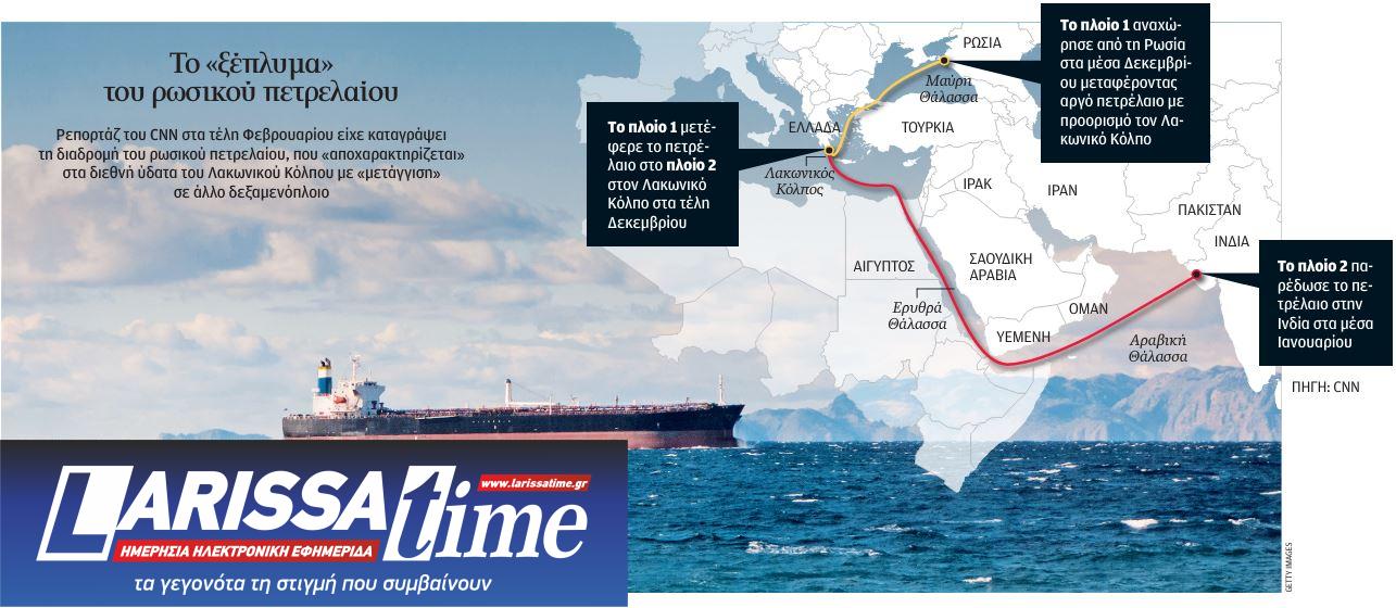 Ναυτικό μπλόκο στον Λακωνικό για το ρωσικό πετρέλαιο-1