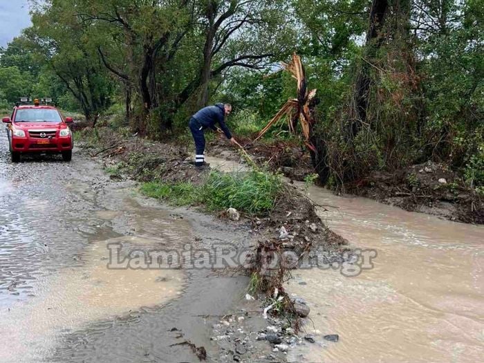 Λαμία Γοργοπόταμος κακοκαιρία