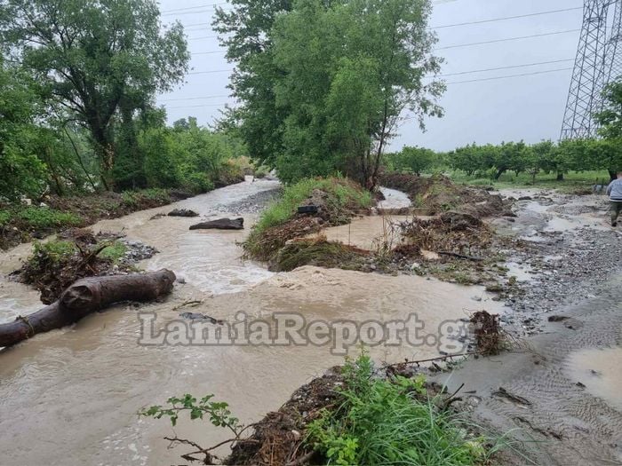 Λαμία Γοργοπόταμος κακοκαιρία