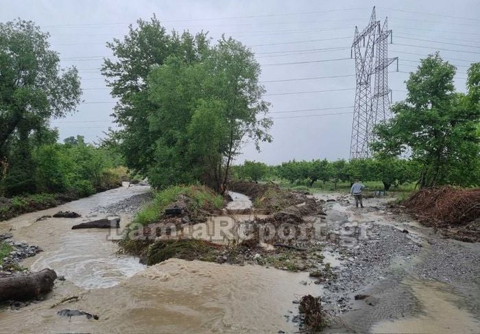Λαμία Γοργοπόταμος κακοκαιρία