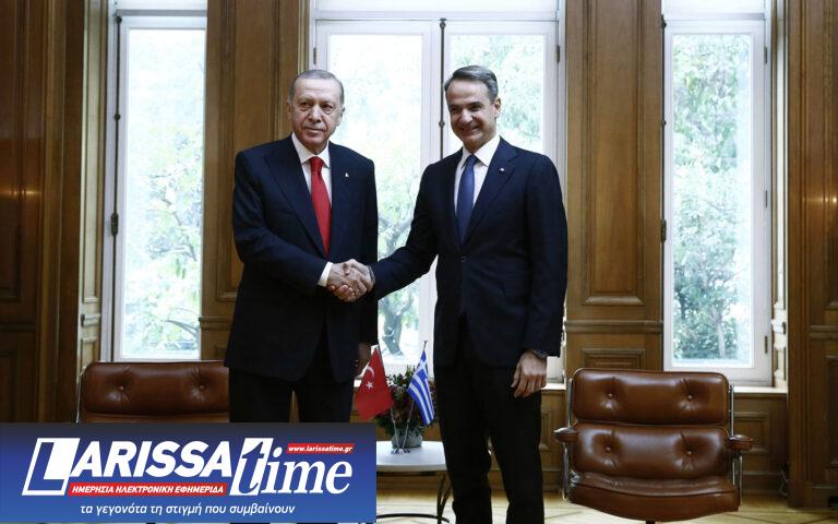 Συνάντηση Μητσοτάκη – Ερντογάν: Στόχος η διατήρηση των ήρεμων νερών στο Αιγαίο
