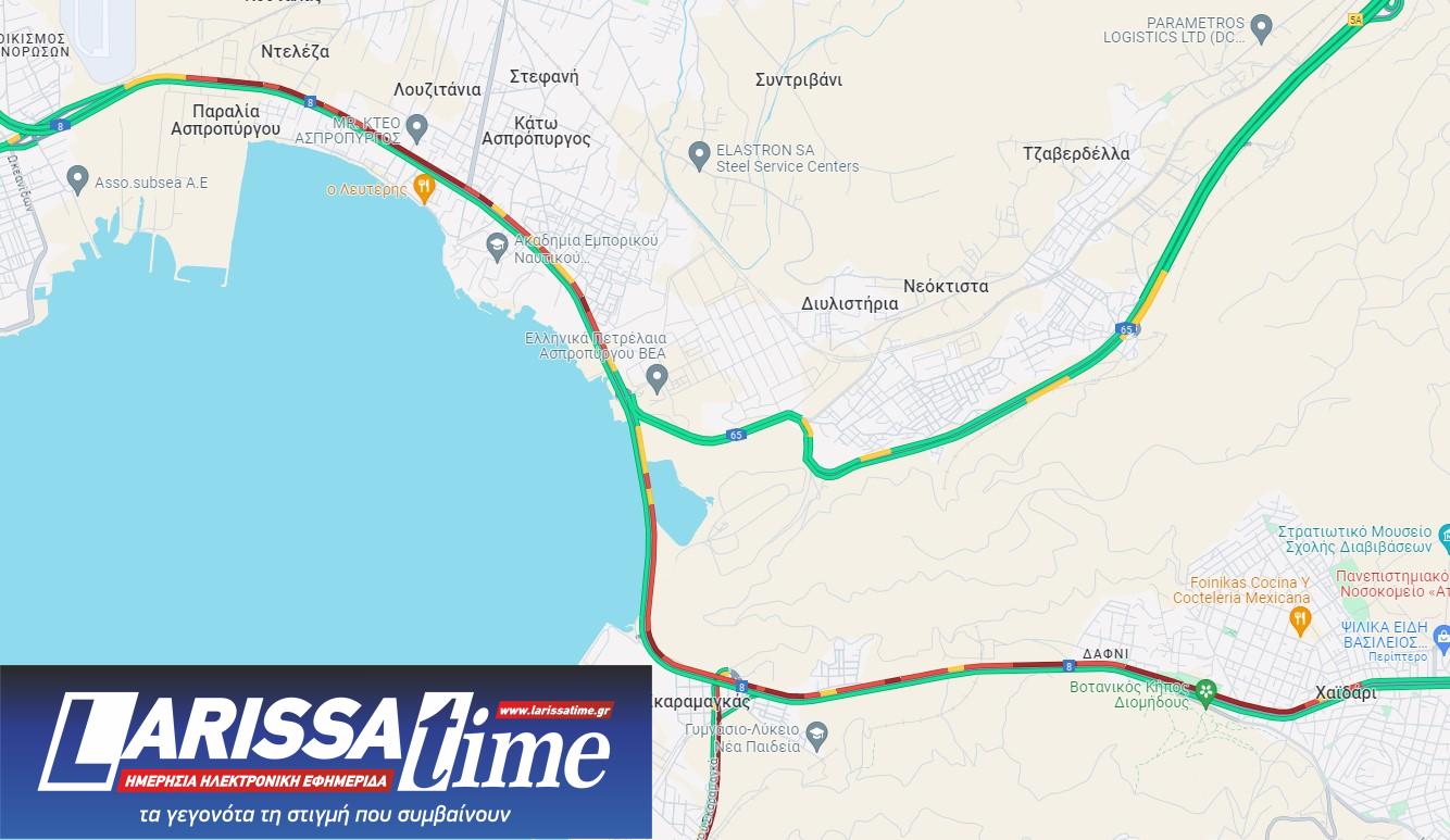 Χάρτης με την κίνηση