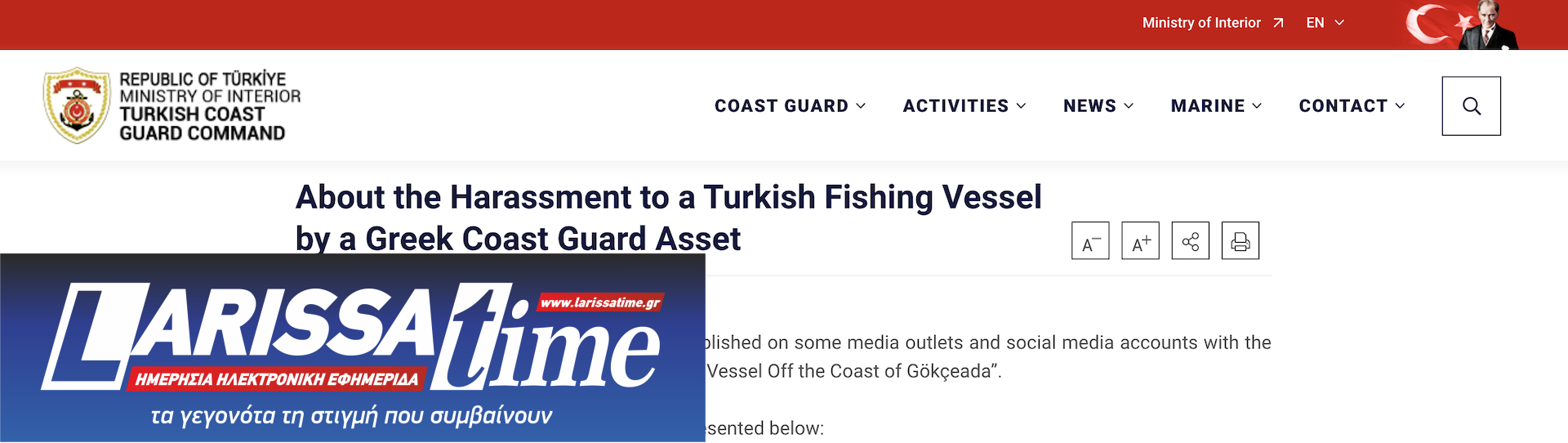 Νέα πρόκληση της Τουρκίας με τη νησίδα Ζουράφα-1