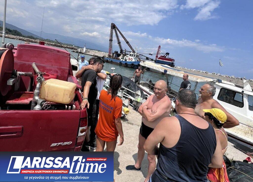 Συναγερμός και μεγάλη κινητοποίηση στο Στόμιο Λάρισας για τρεις κολυμβητές που παρασύρθηκαν στα βαθιά