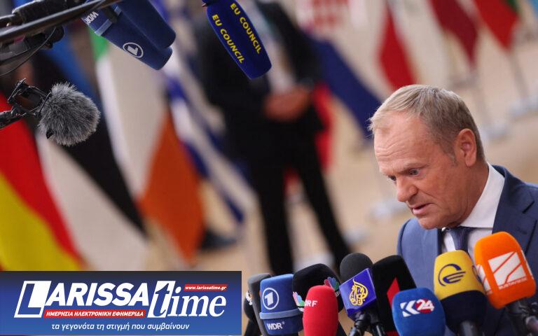 Τουσκ: Η Ε.Ε. εγκρίνει τη χρηματοδότηση του ελληνοπολωνικού σχεδίου «Σιδηρούς Θόλος»