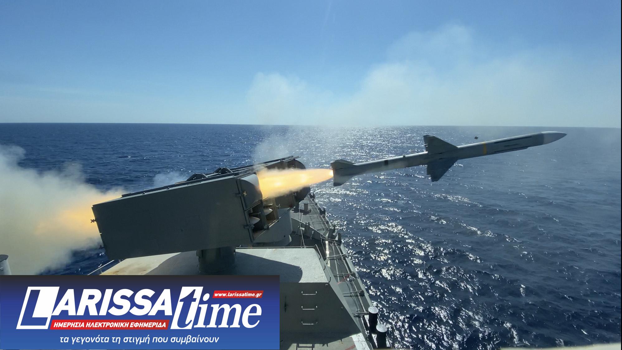 Βολές Harpoon, Exocet, Sea Sparrow και RAM από το Πολεμικό Ναυτικό-1