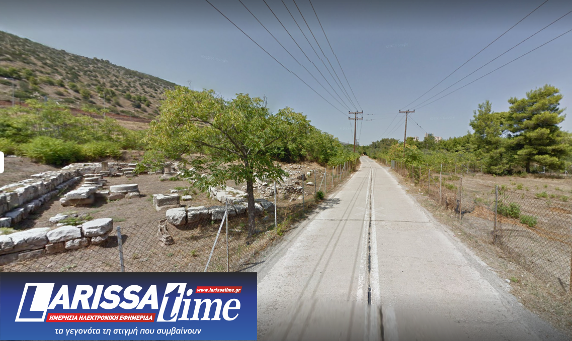 Άποψη-του-αρχαιολογικού-χώρου-της-Αυλιδείας-Αρτέμιδας-με-την-οδό-που-τον-τέμνει ΥΠΠΟ: Αποκατάσταση και ανάδειξη του ιερού Αυλιδείας Αρτέμιδος, στην Εύβοια