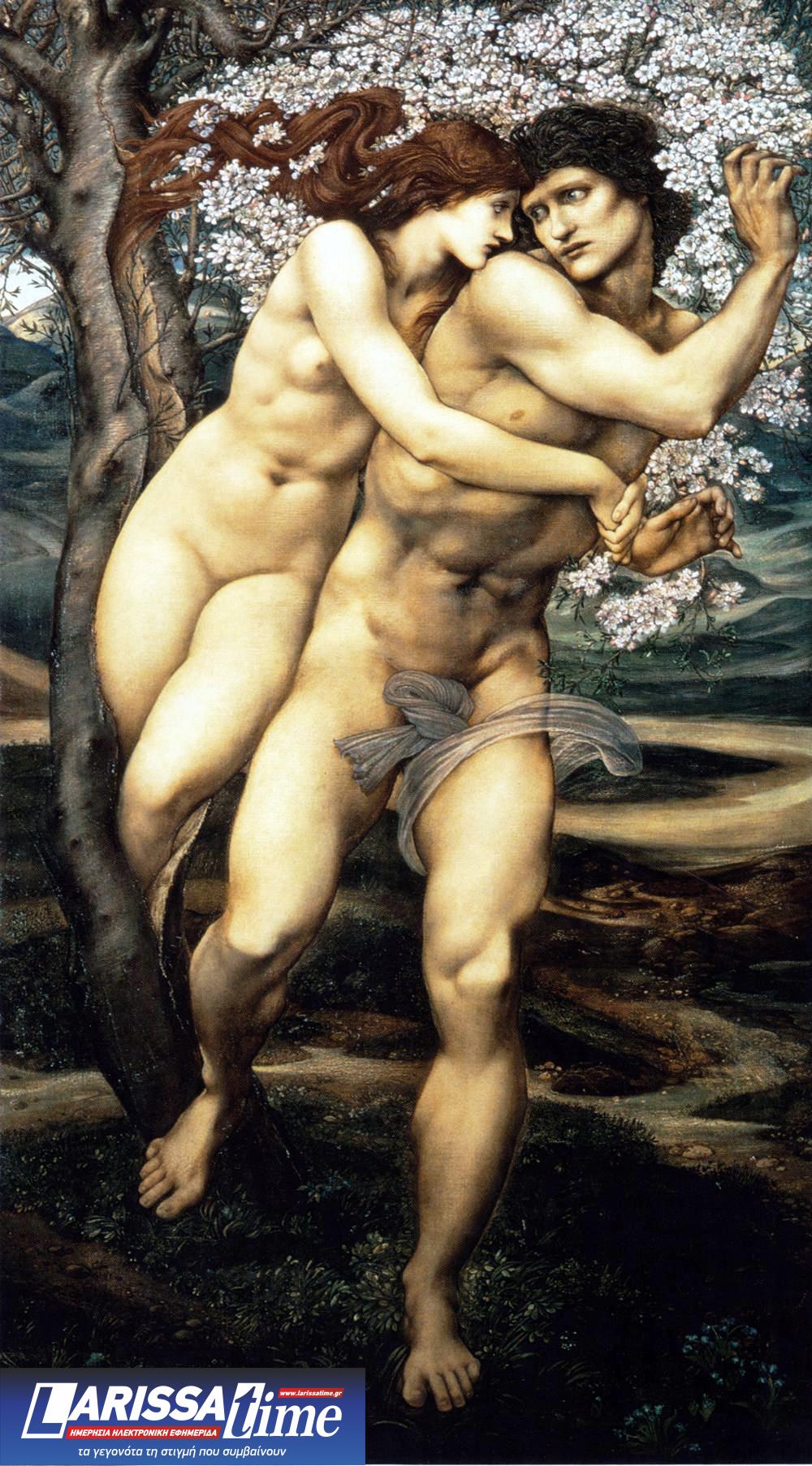Edward Burne-Jones, The Tree of Forgiveness (1881 - 1882), oil on canvas, 111 x 186 cm. Collection of The Lady Lever Art Gallery, National Museums Liverpool, England