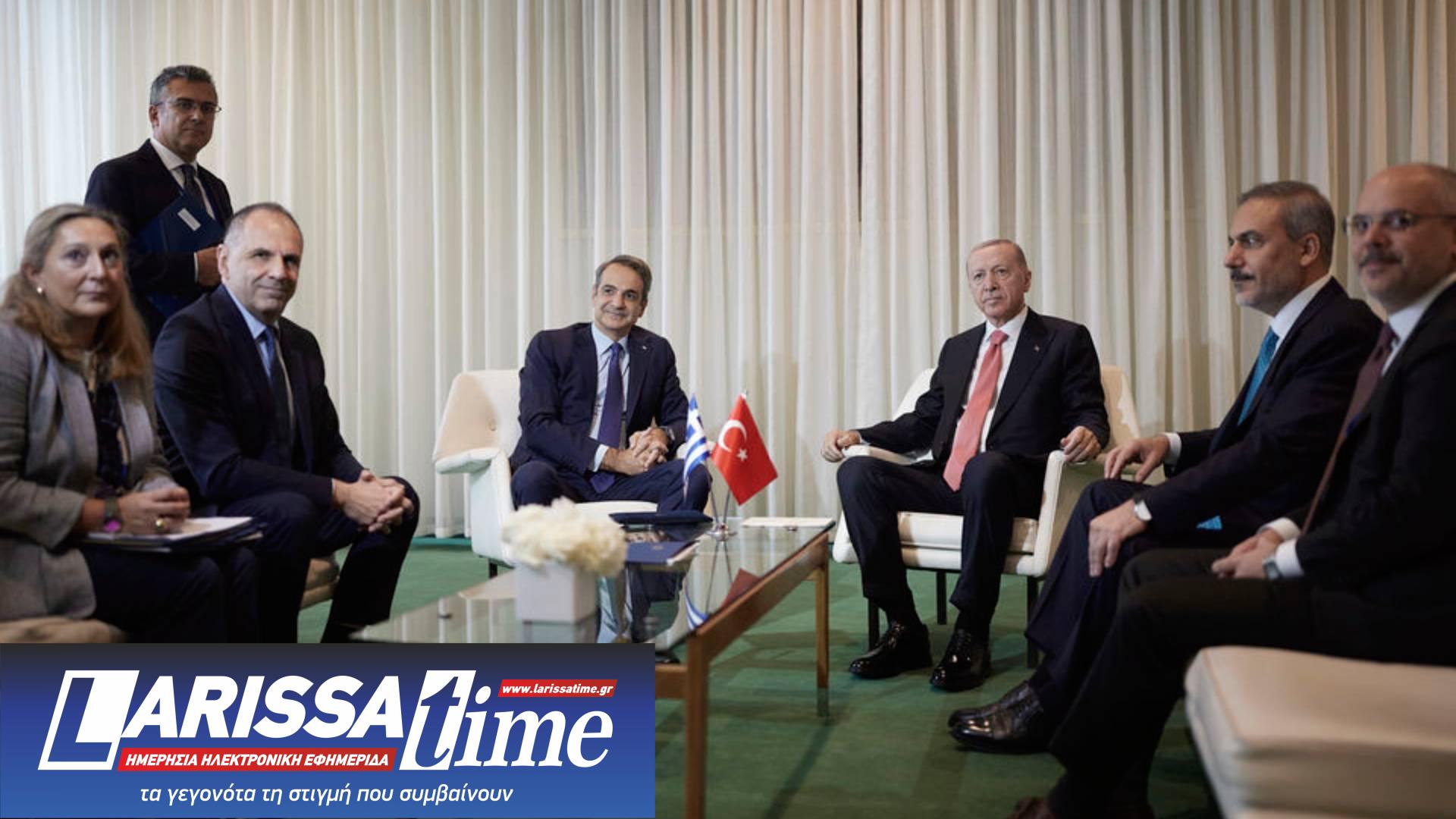 Συνάντηση Μητσοτάκη – Ερντογάν στη Νέα Υόρκη-1