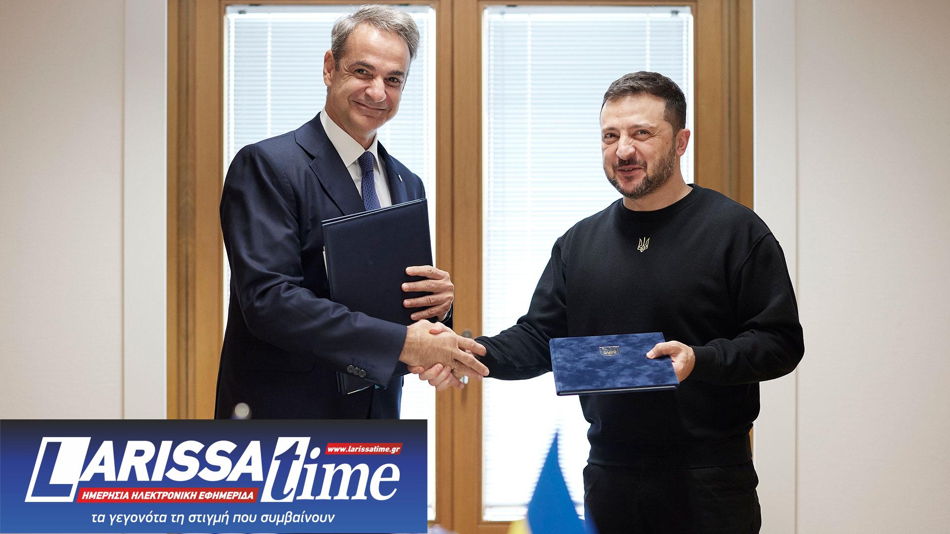 Συμφωνία σε θέματα ασφάλειας υπέγραψαν Μητσοτάκης-Ζελένσκι-1