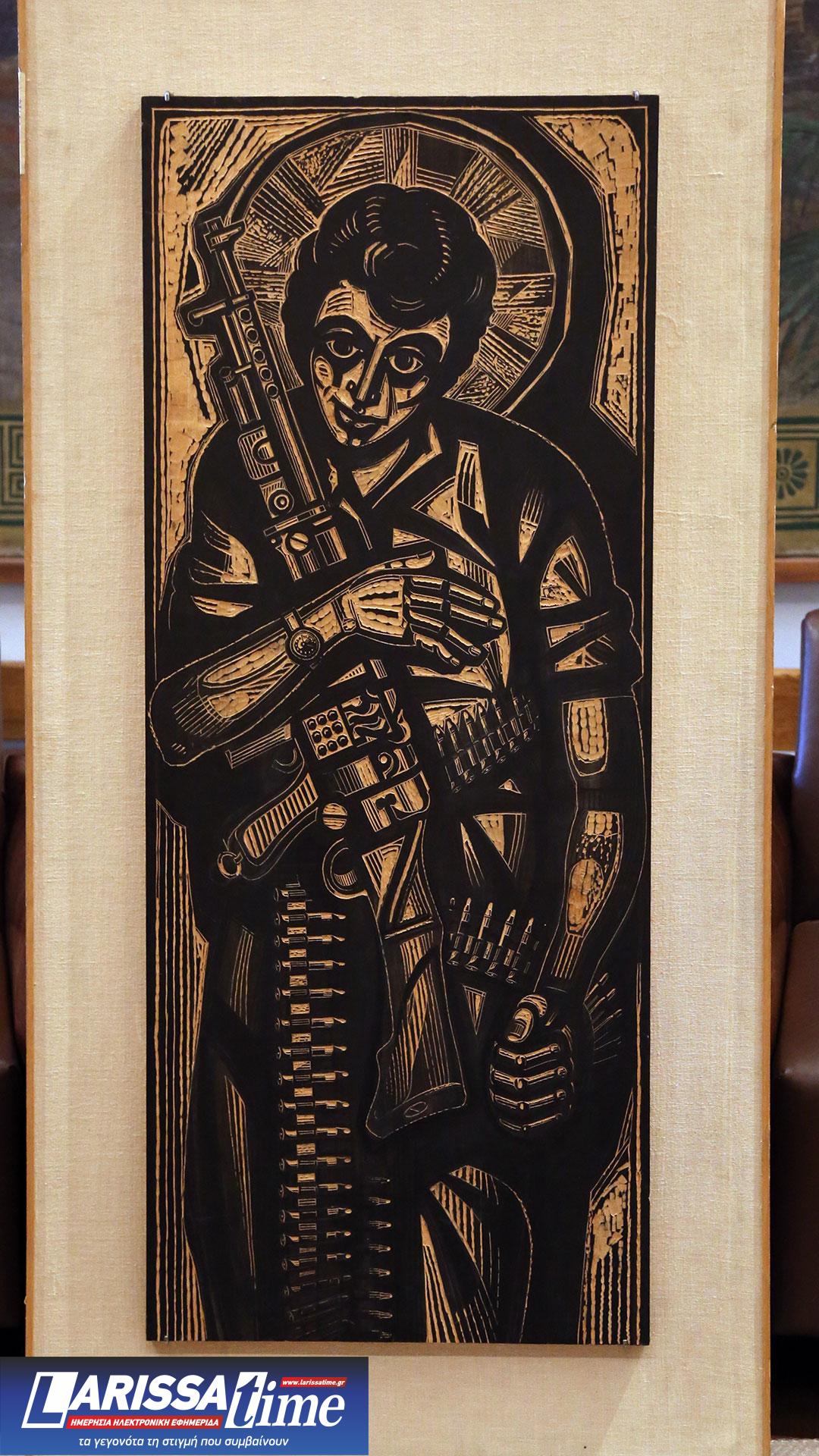 Βουλή: Χαρακτικό με τον Σπύρο Μουστακλή δώρισε η οικογένειά του-2