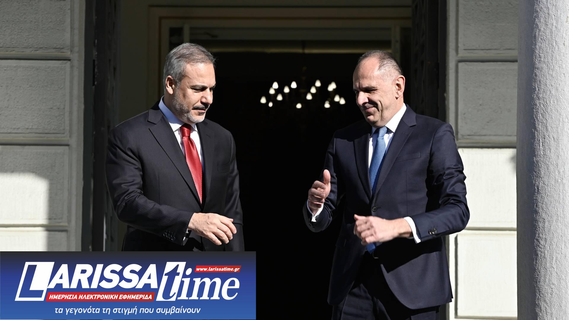 Ολοκληρώθηκε η συνάντηση Γεραπετρίτη – Φιντάν στην Αθήνα-1