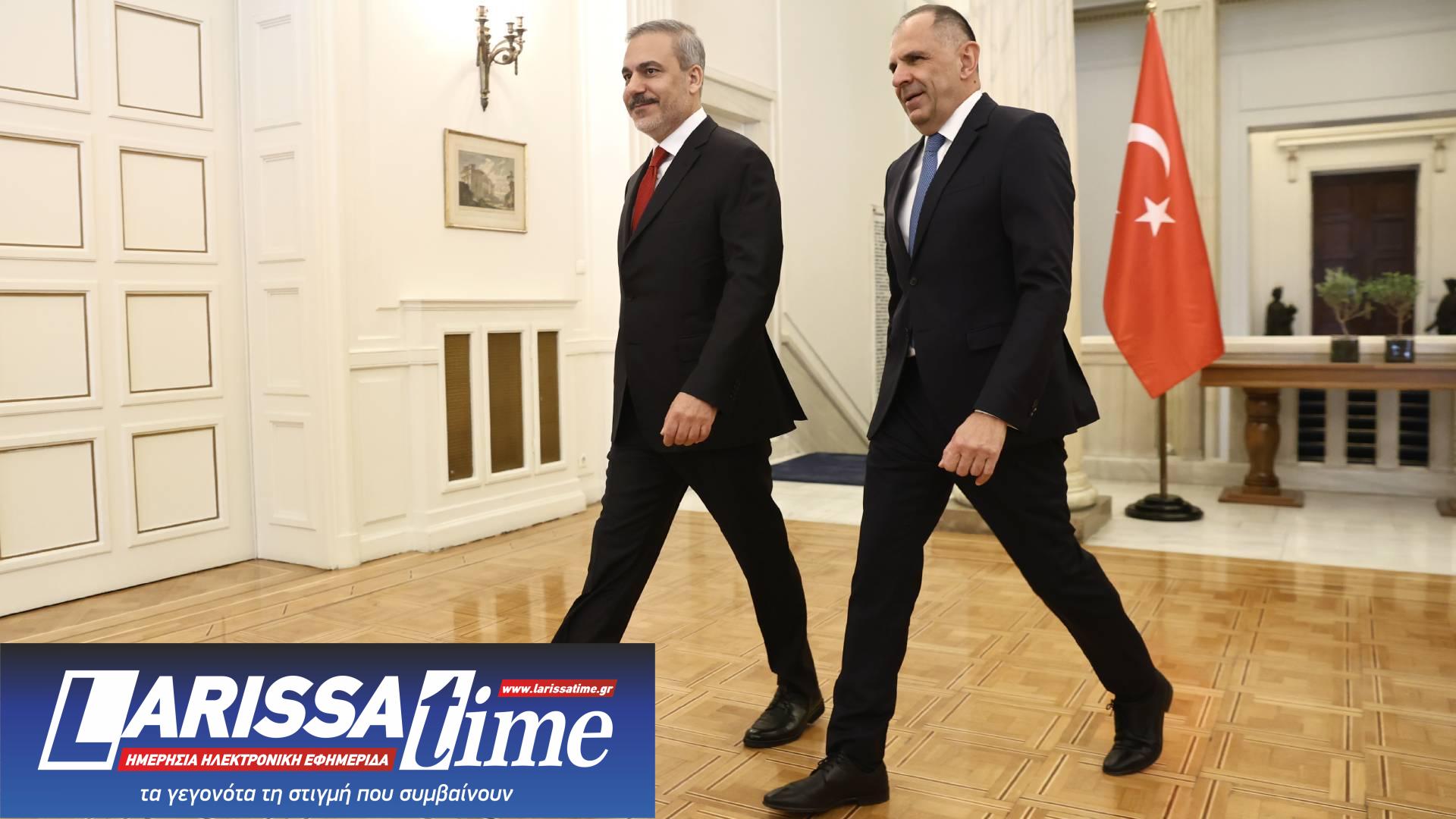 Ολοκληρώθηκε η συνάντηση Γεραπετρίτη – Φιντάν στην Αθήνα-2