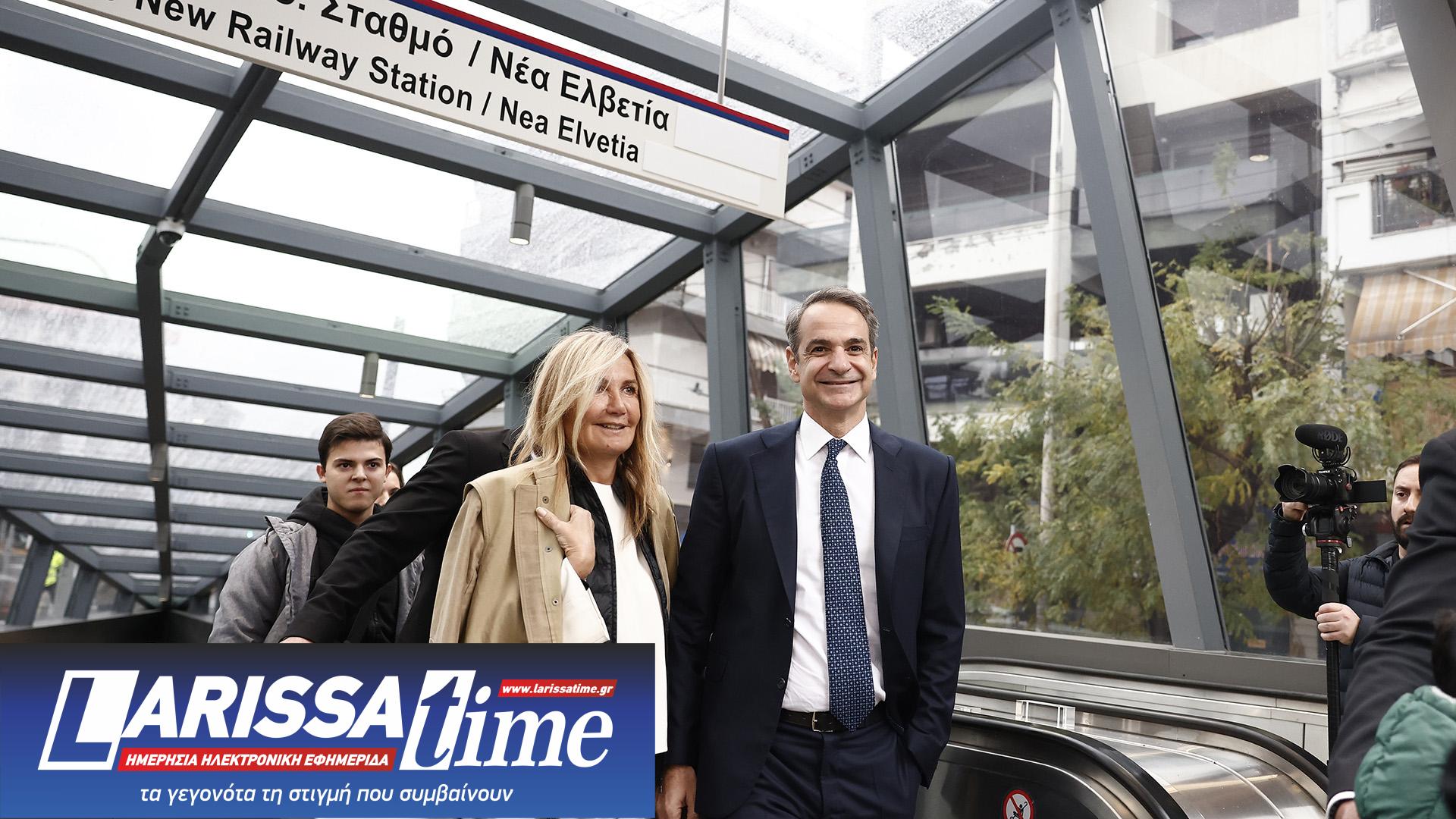 Μετρό Θεσσαλονίκης: Μητσοτάκης και Σακελλαροπούλου στο πρώτο δρομολόγιο [φωτογραφίες]-2