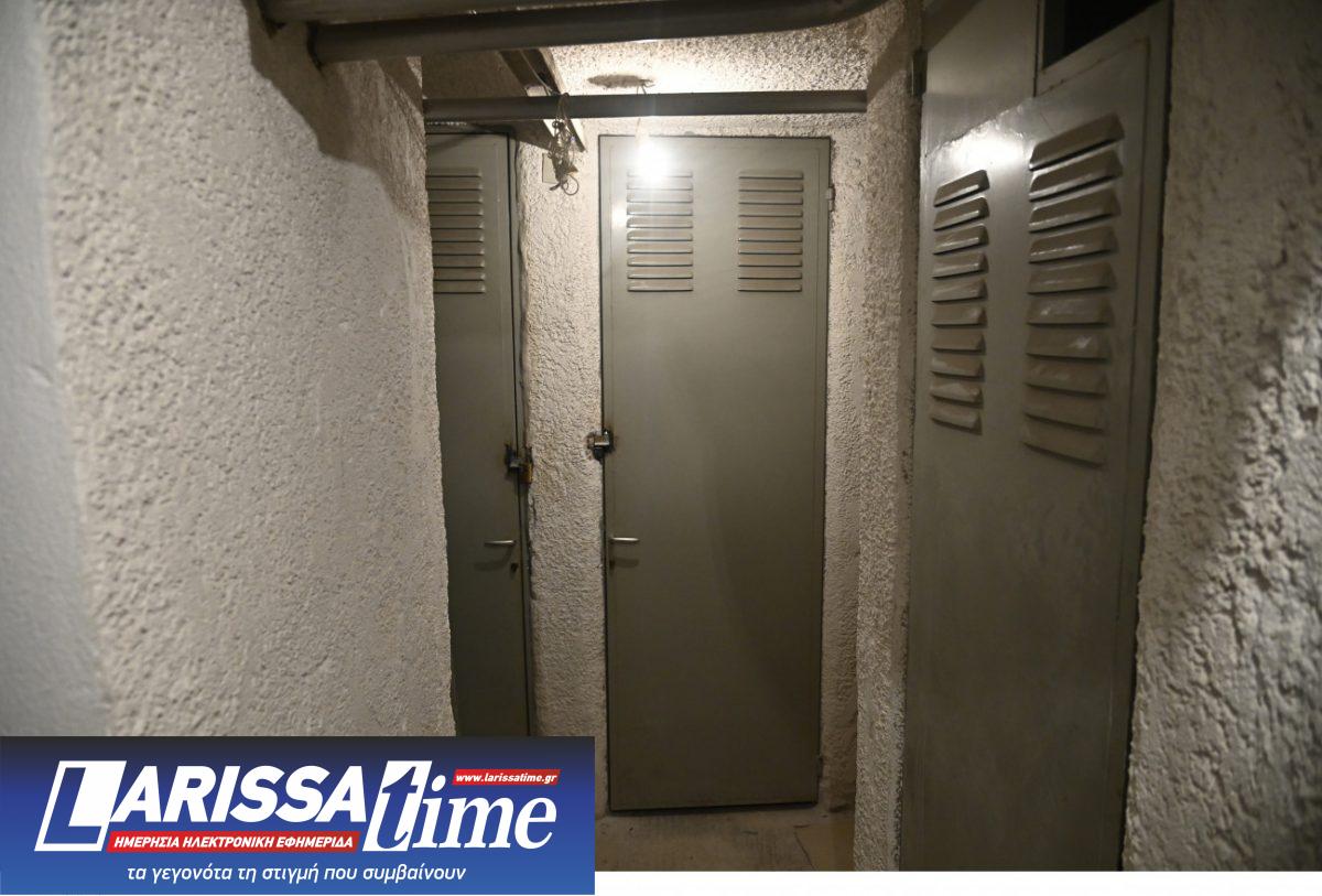 Η αποθήκη στο Παγκράτι όπου εντοπίστηκε βαρύς οπλισμός. 