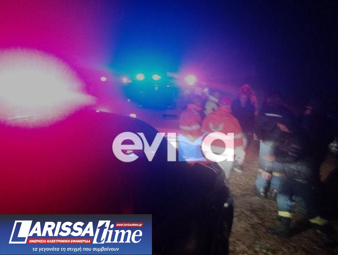 Φωτογραφικό στιγμιότυπο από την επιχείρηση διάσωσης των δύο νέων που χάθηκαν στα βουνά της Εύβοιας