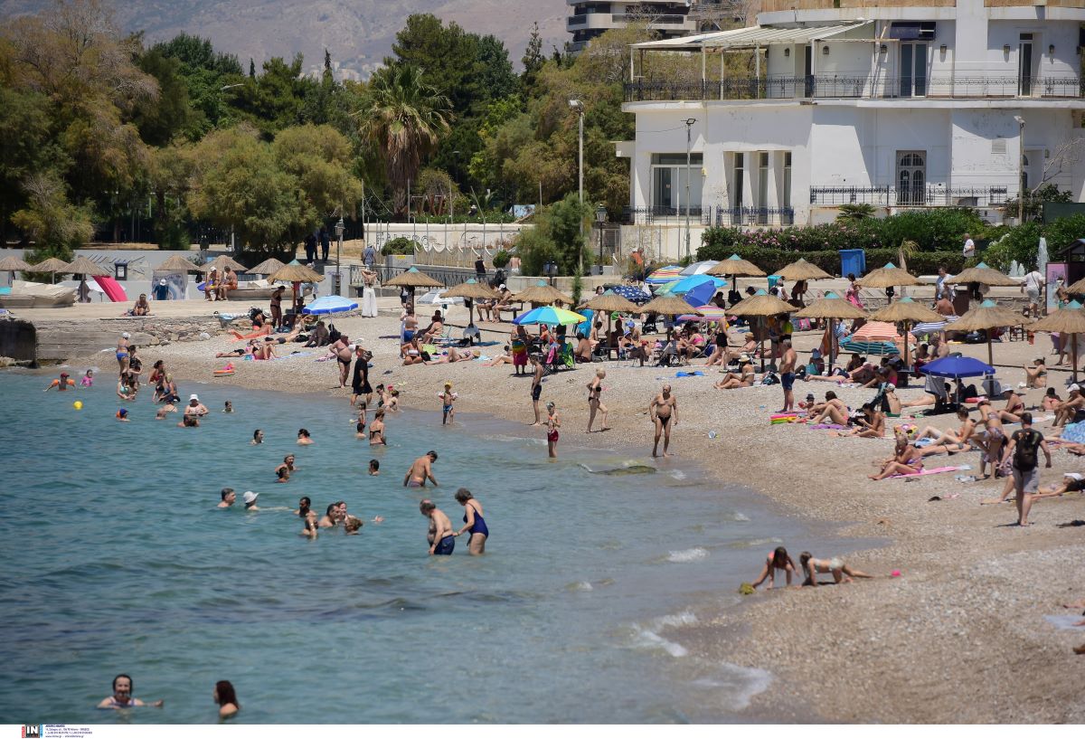 παραλία ζέστη Αττική