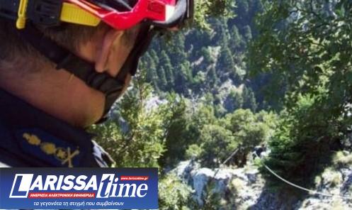 Στιγμιότυπο από επιχείρηση της ΕΜΑΚ στο φαράγγι του Βίκου