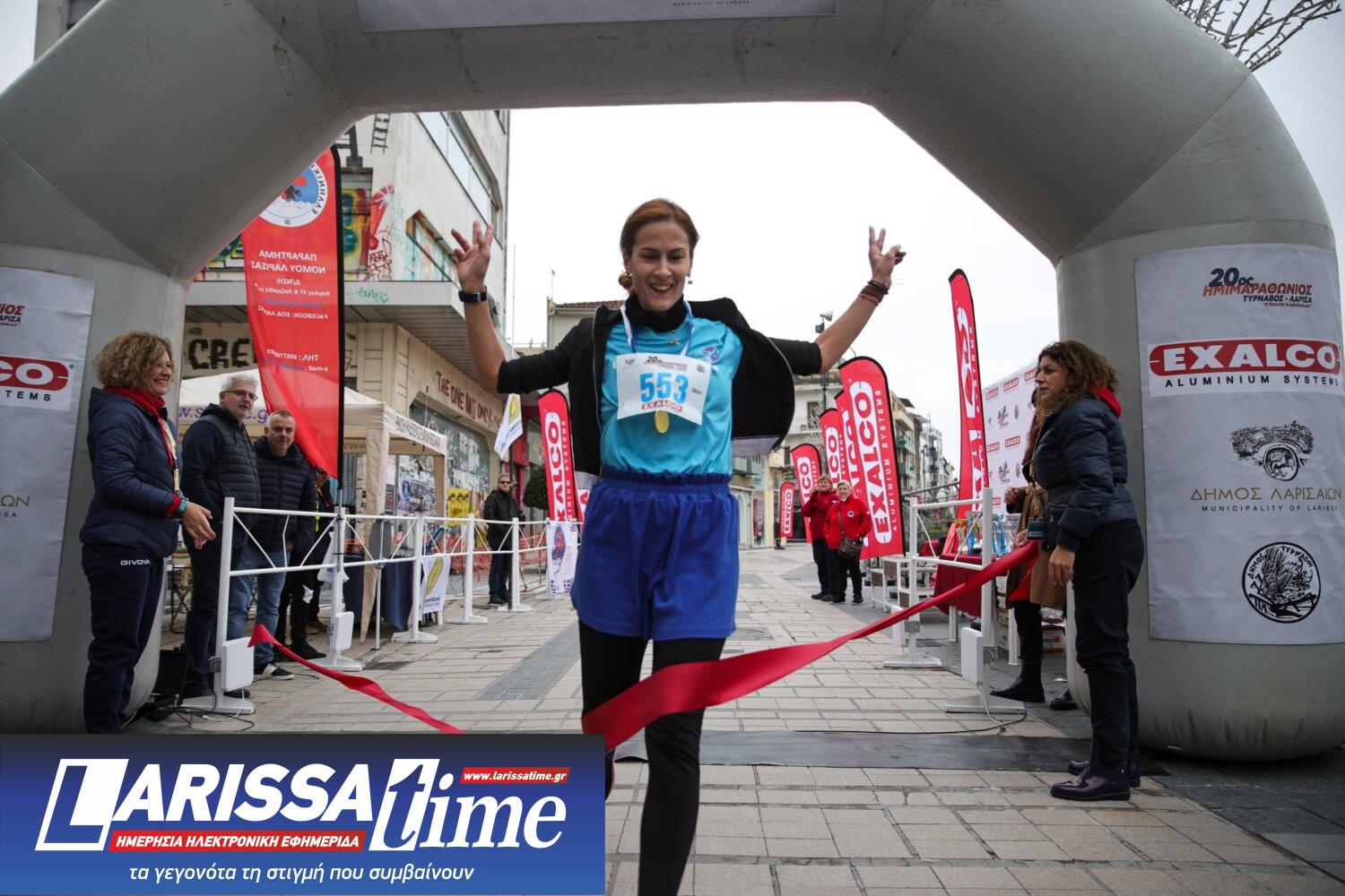 Μεγάλη συμμετοχή στον 20ο Ημιμαραθώνιο Τύρναβος – Λάρισα «Στέλιος Καντώνιας». (ΦΩΤΟ)