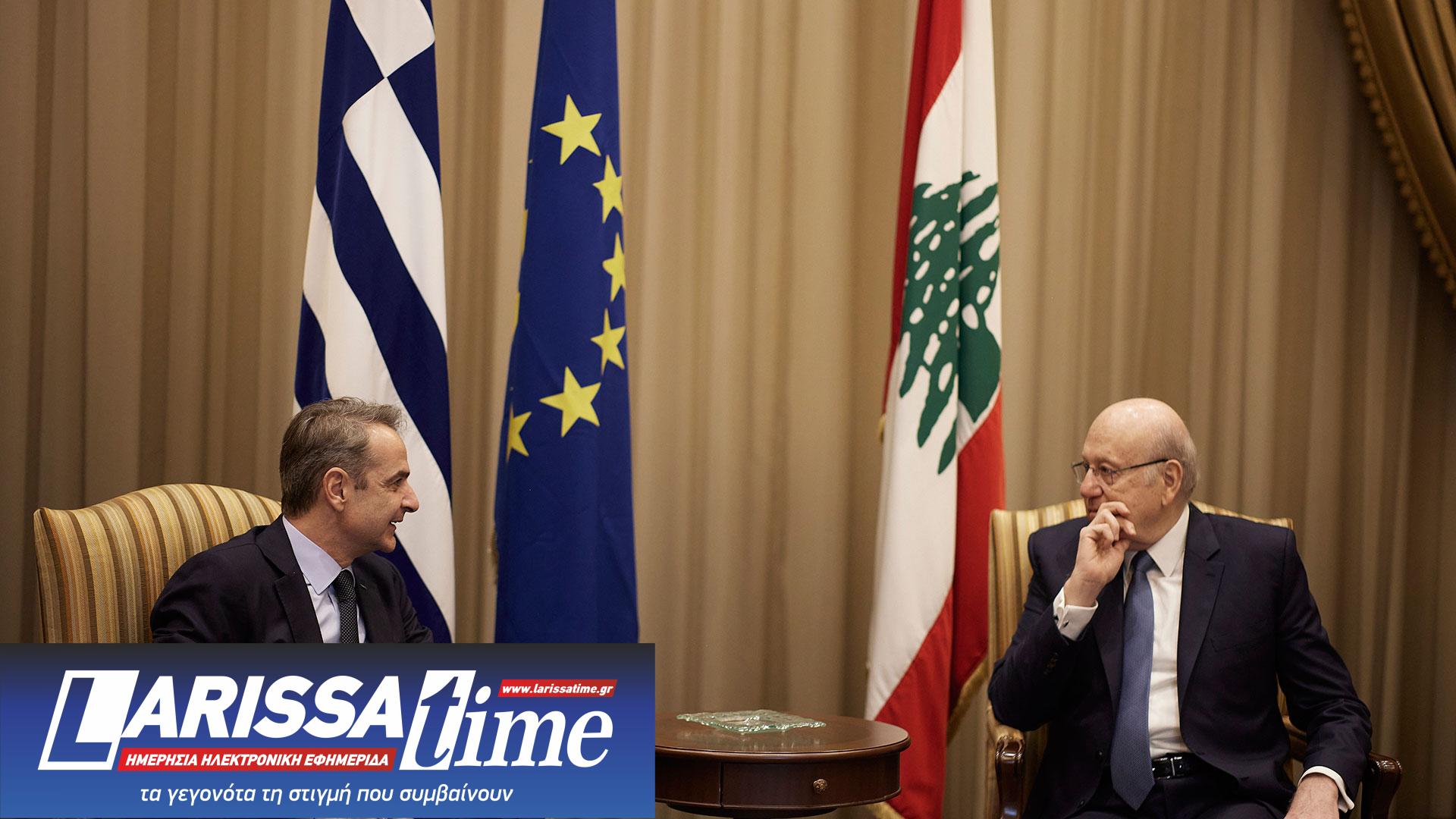 Μητσοτάκης από Λίβανο: «Ζωτικής σημασίας η υλοποίηση της εκεχειρίας»-1