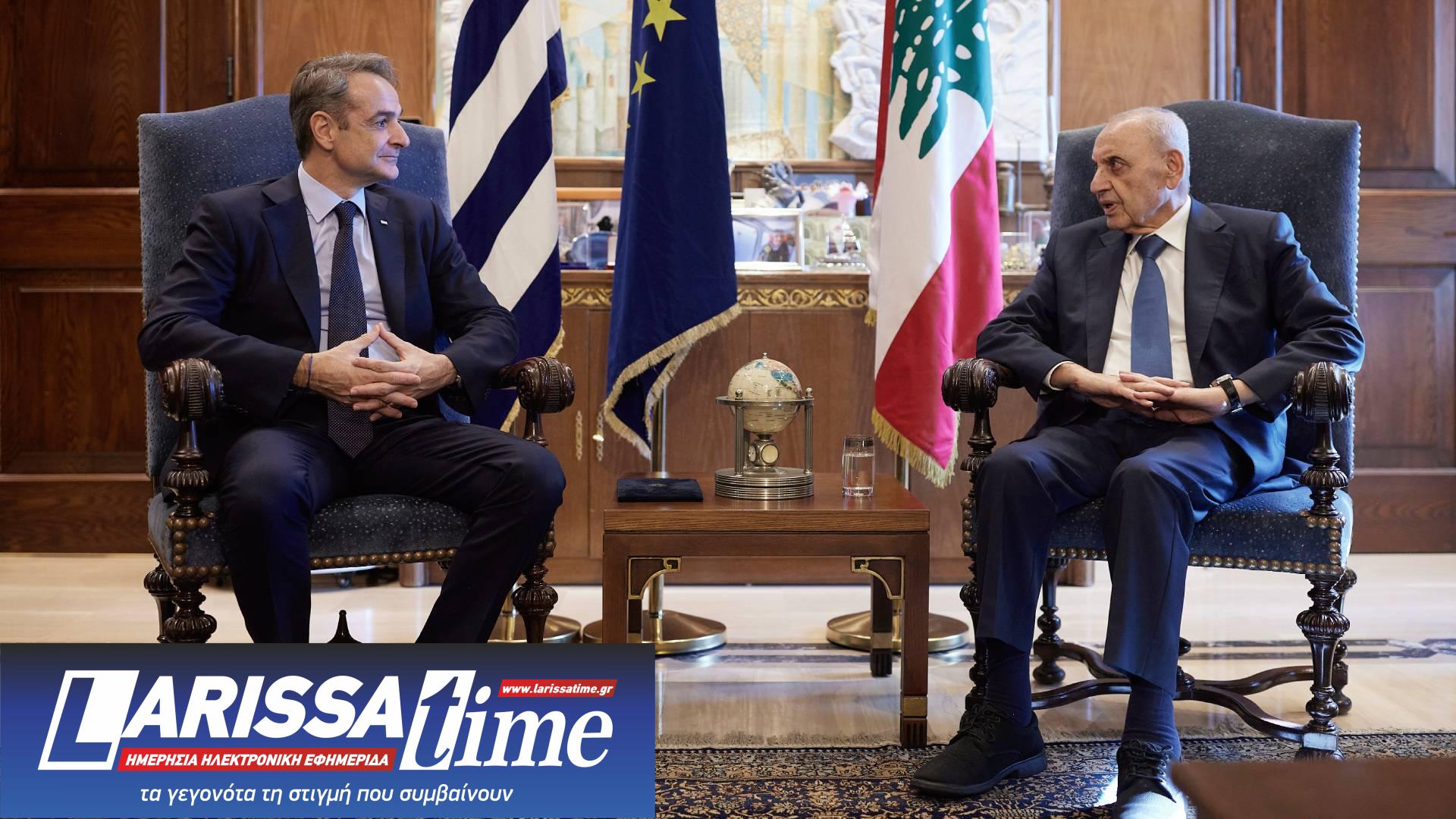 Μητσοτάκης από Λίβανο: «Ζωτικής σημασίας η υλοποίηση της εκεχειρίας»-2