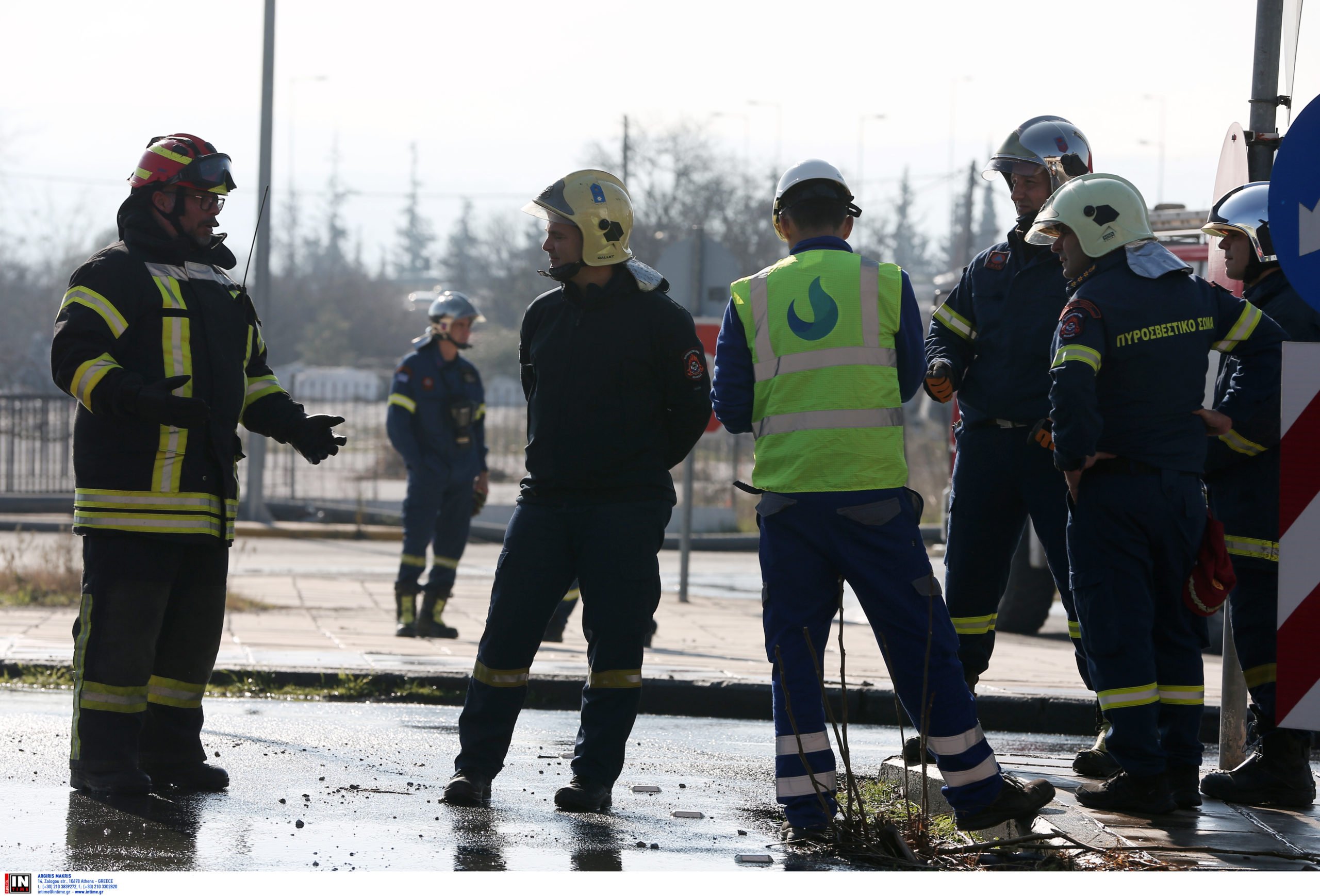 Θεσσαλονίκη διαρροή αερίου πυροσβεστική
