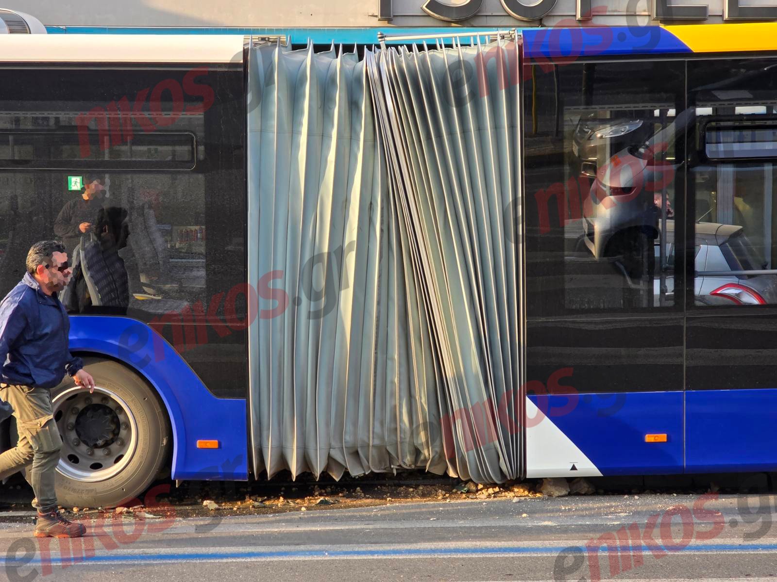 Μεσογείων, Τροχαίο, Λεωφορείο