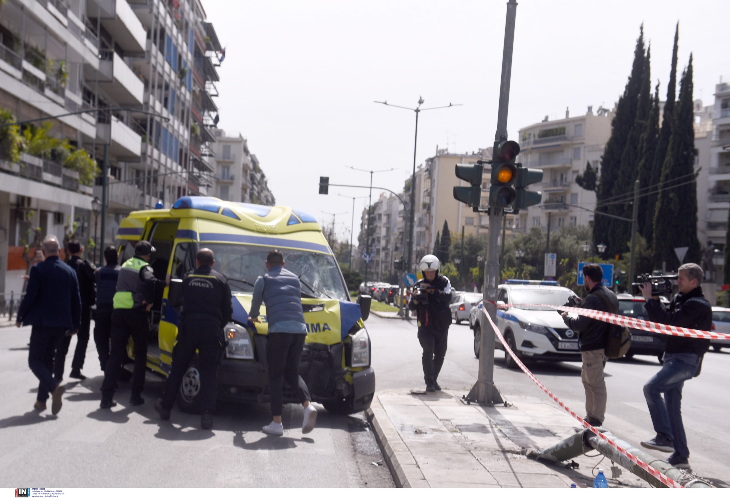 ασθενοφόρο, τροχαίο, Παγκράτι