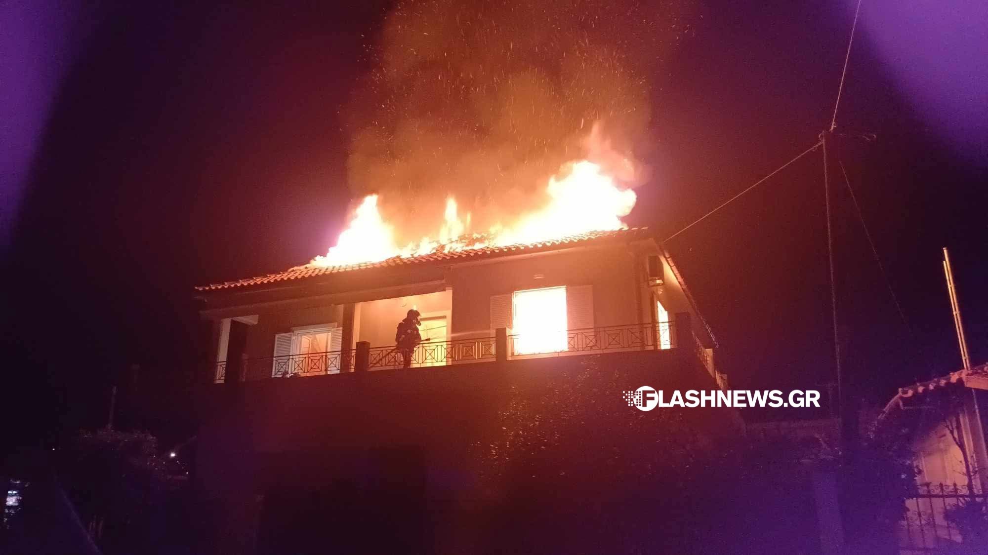 Φωτιά, σπίτι, Χανιά