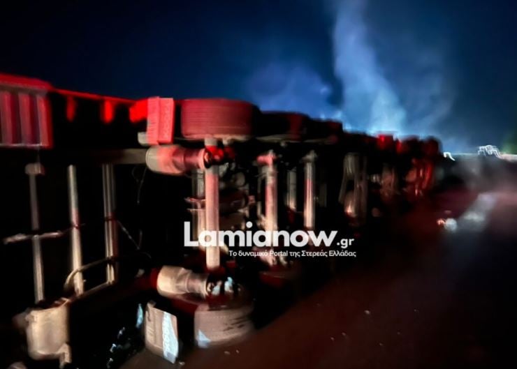 Αθηνών – Λαμίας, τροχαίο, φορτηγό