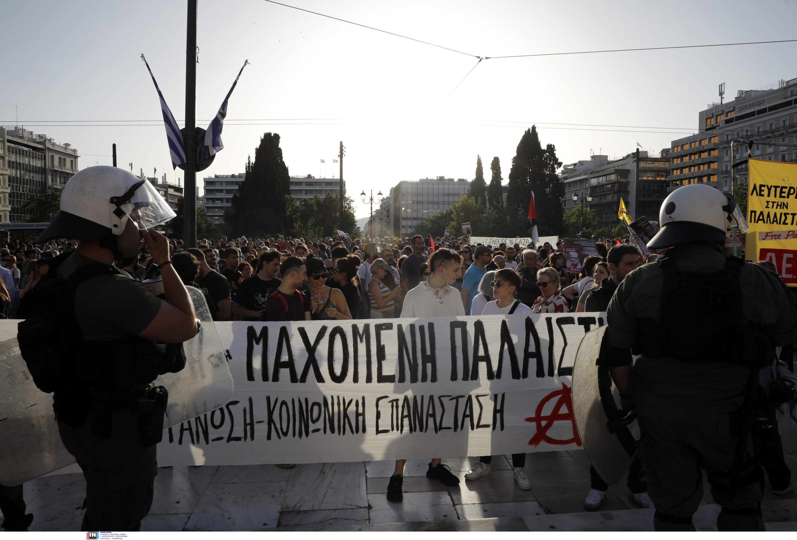  Σύνταγμα, Συγκέντρωση, Παλαιστίνη