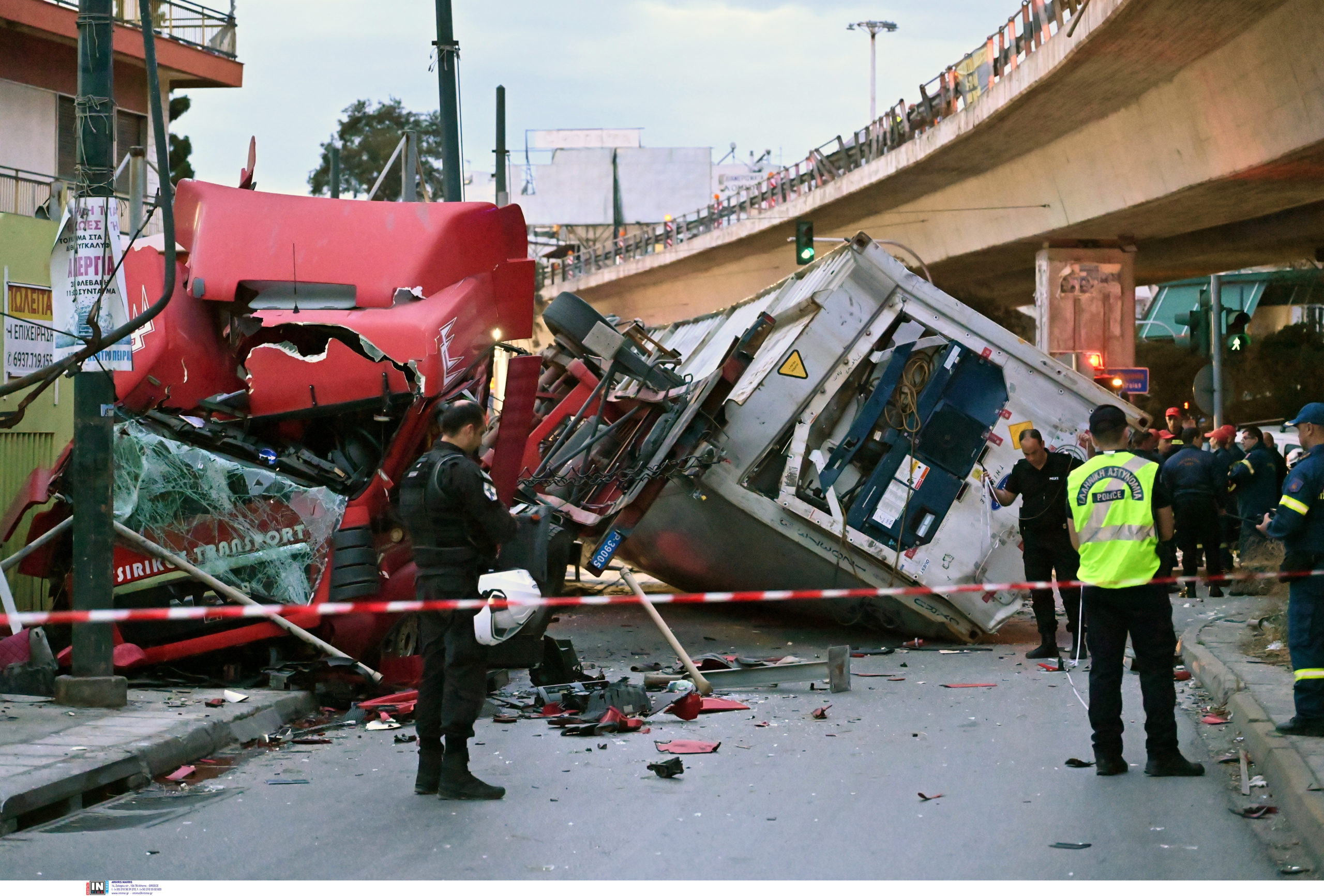 Τροχαίο, φορτηγό, Πέτρου Ράλλη