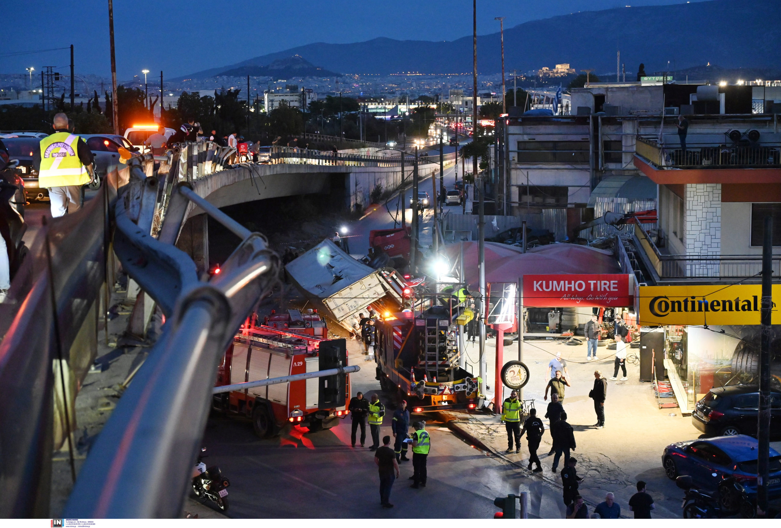 τροχαίο, Πέτρου Ράλλη, φορτηγό