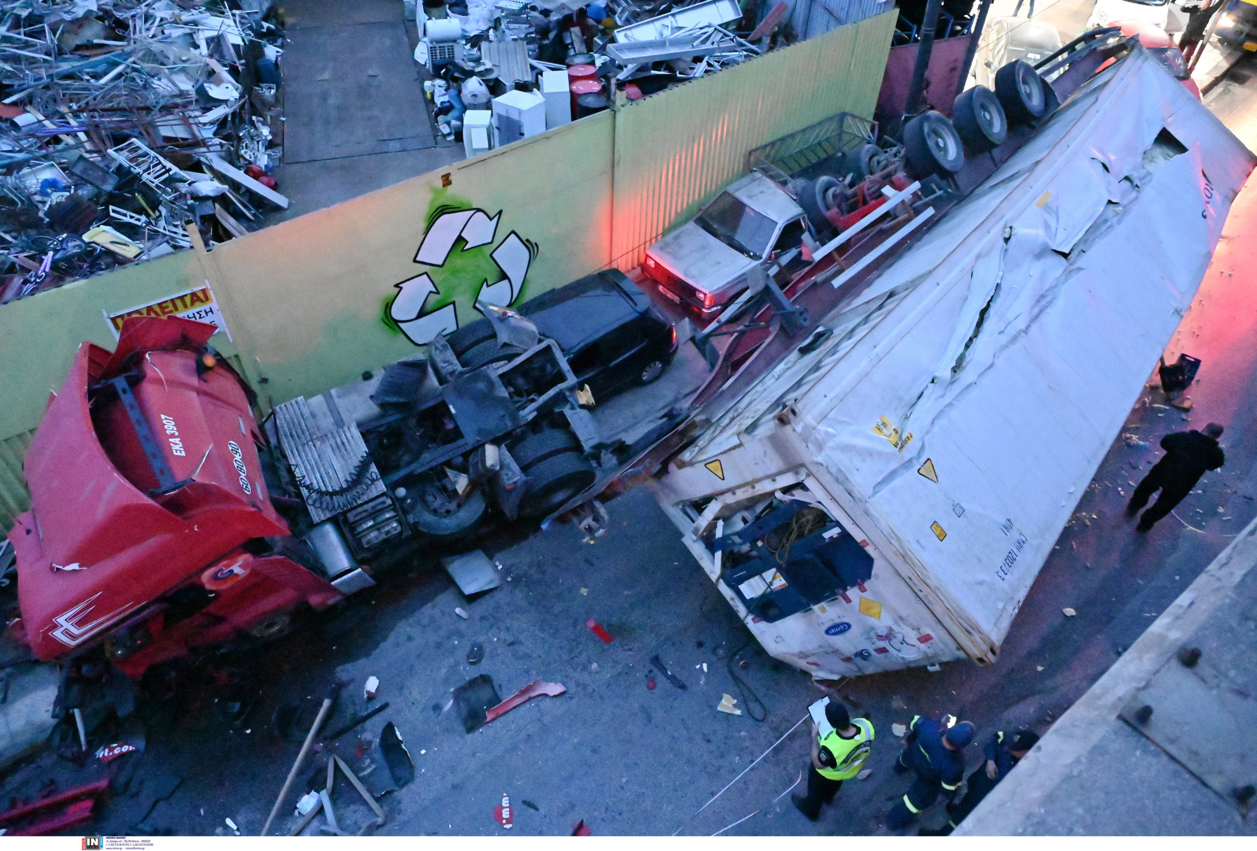 τροχαίο, Πέτρου Ράλλη, φορτηγό
