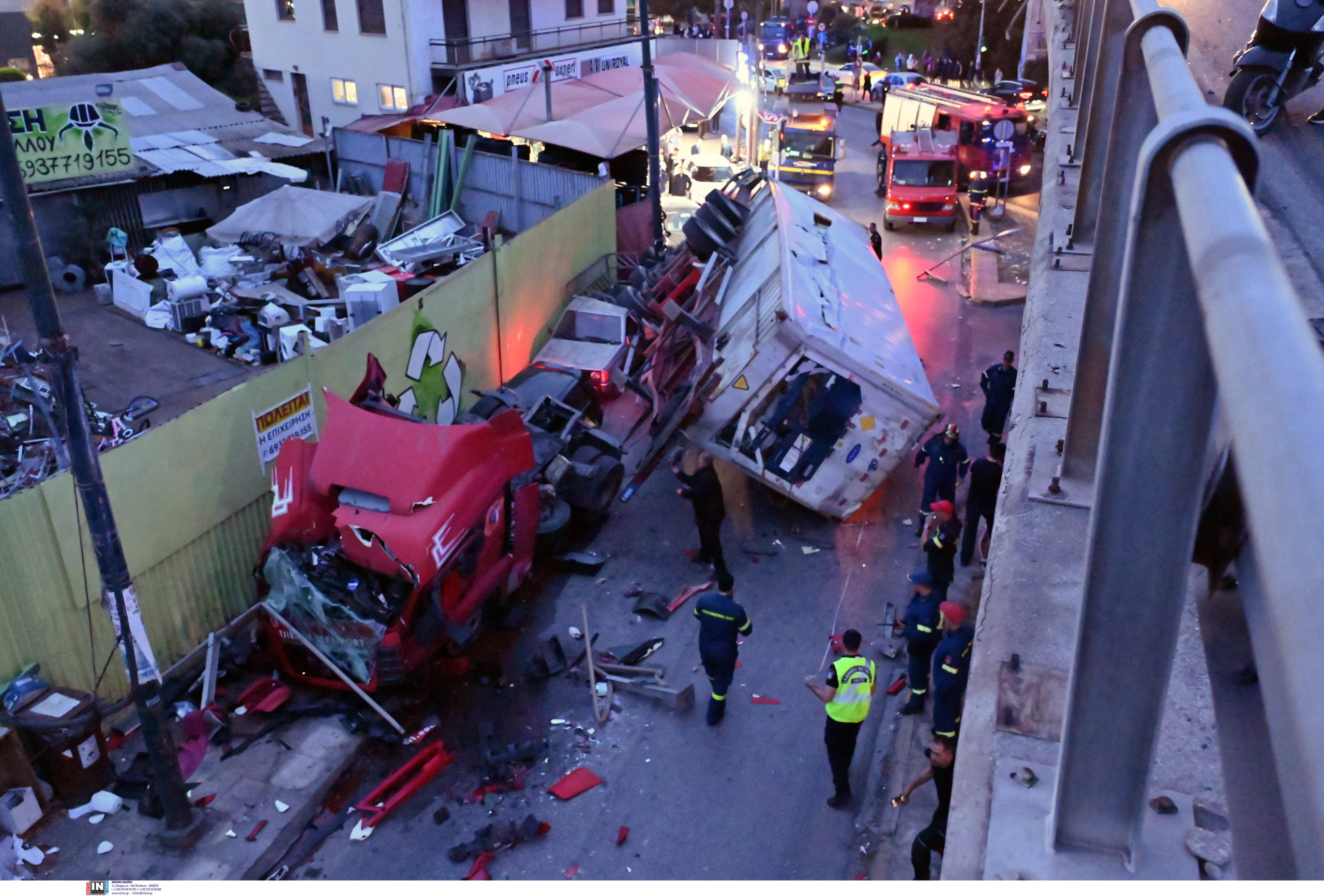 τροχαίο, Πέτρου Ράλλη, φορτηγό