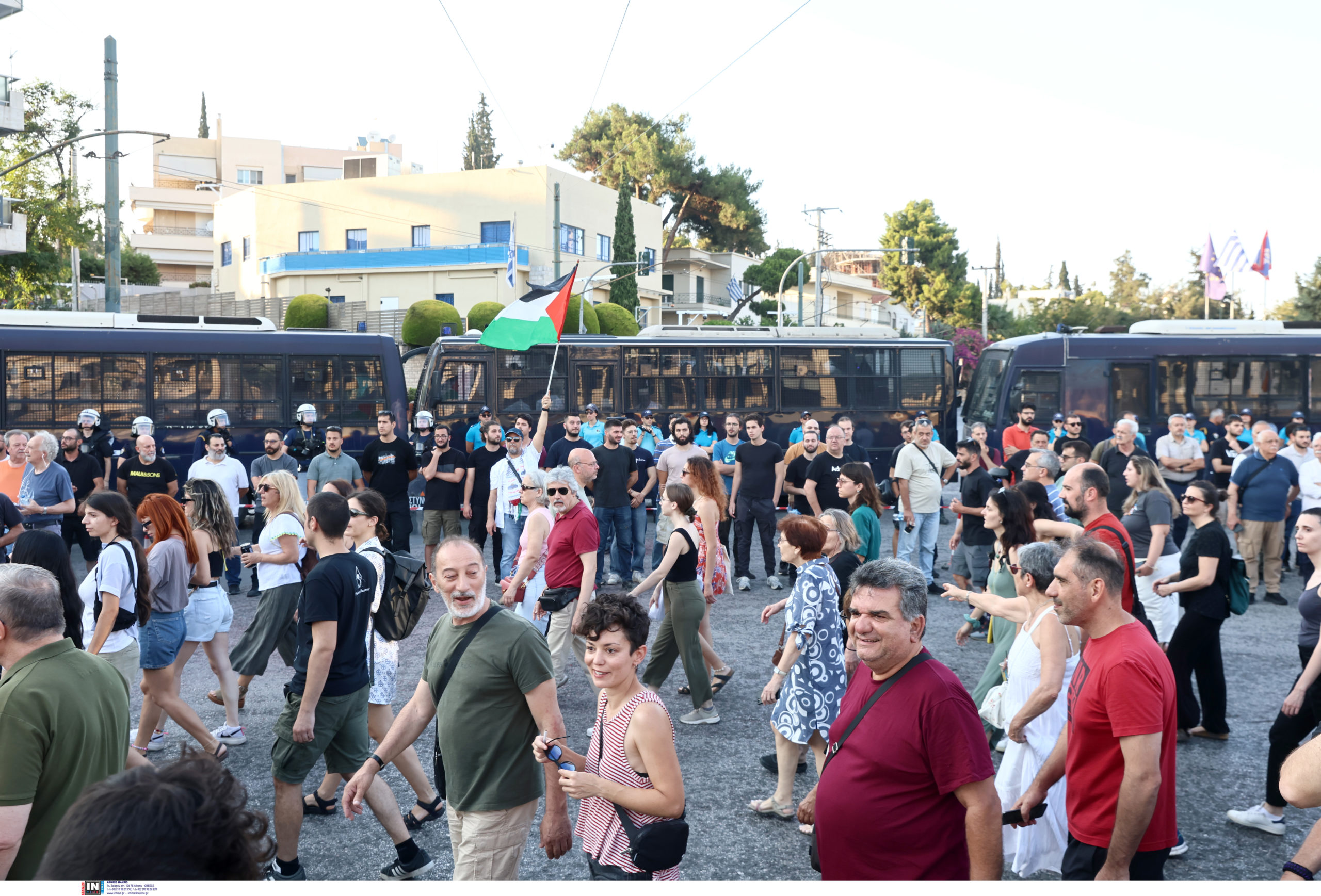 Διαδήλωση Αθήνα Πρεσβεία Ισραήλ