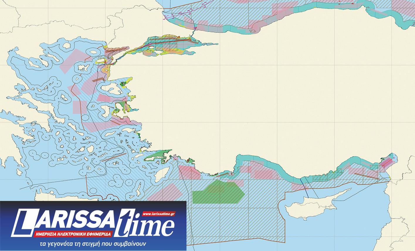 Ελληνοτουρκικά: Η Αγκυρα χωροθετεί περιοχές στο μισό Αιγαίο-1