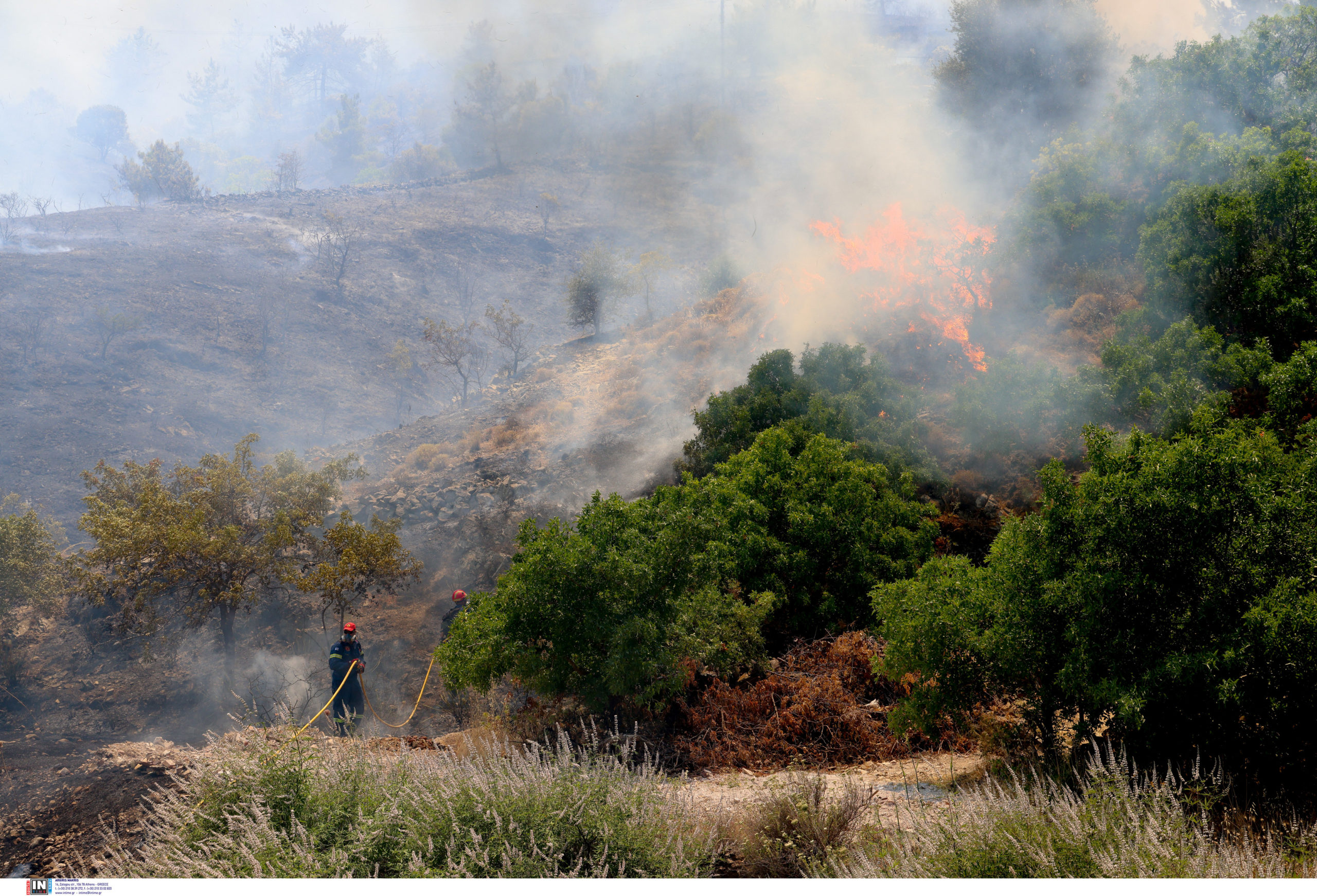 Φωτιά στην Χίο