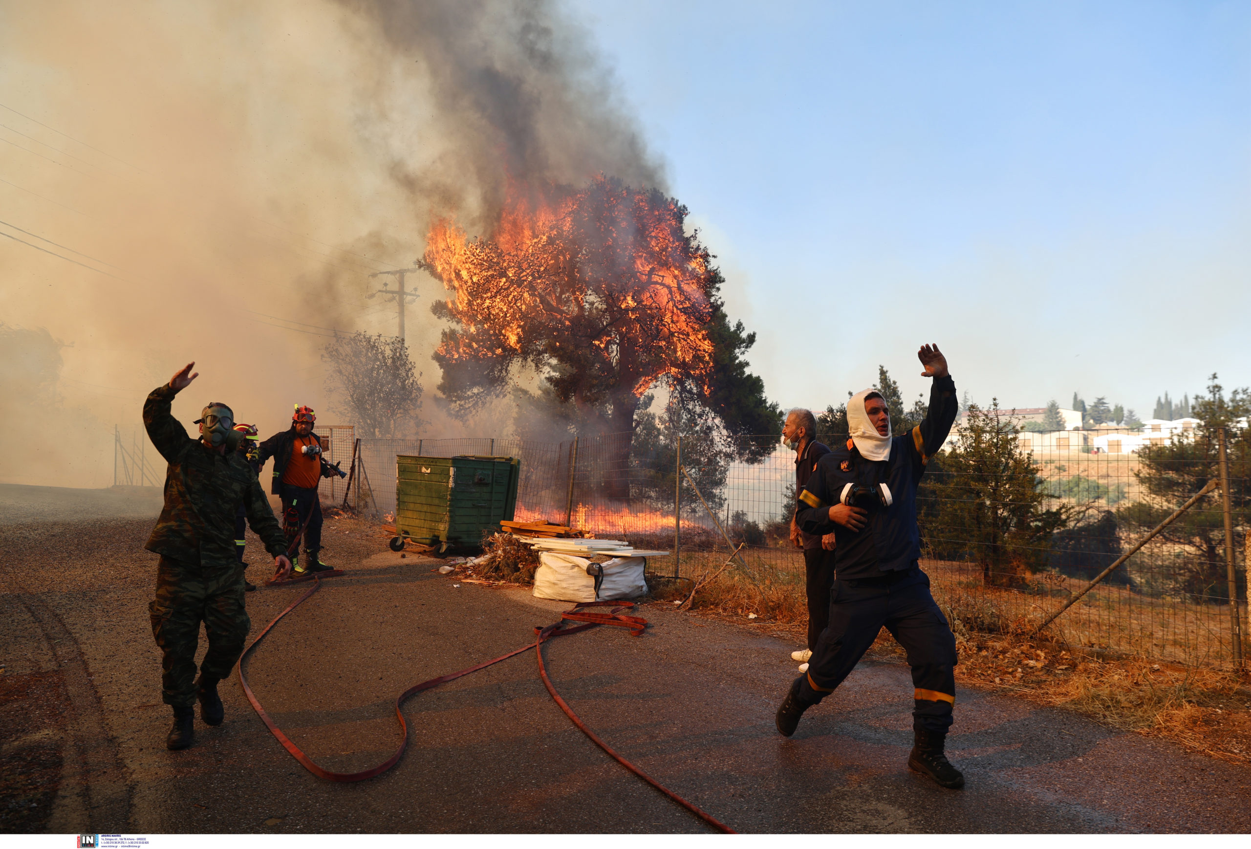 φωτιά, Κρυονέρι, Αττική, Δροσοπηγή