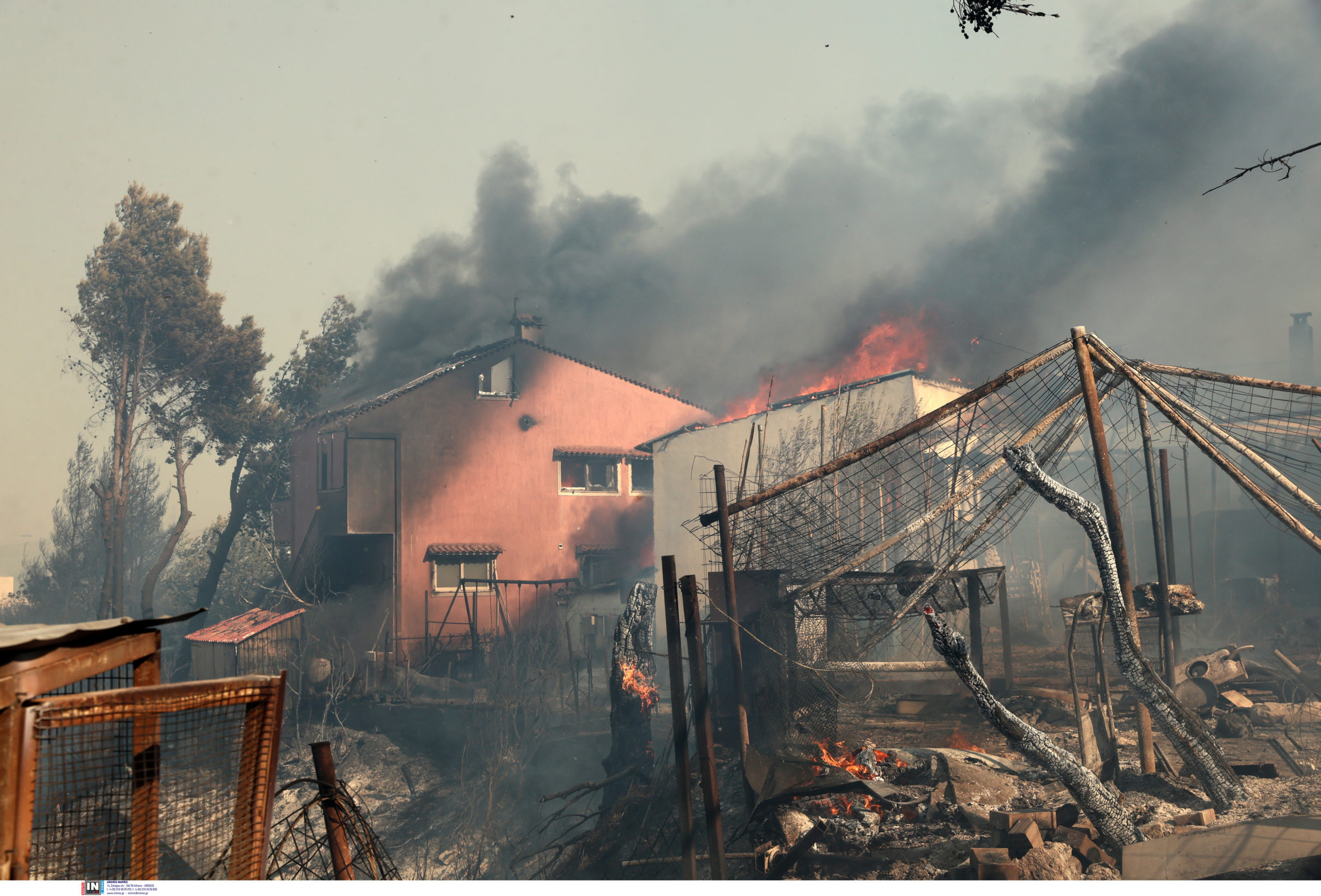 Κρυονέρι, Δροσοπηγή, φωτιά, Αττική