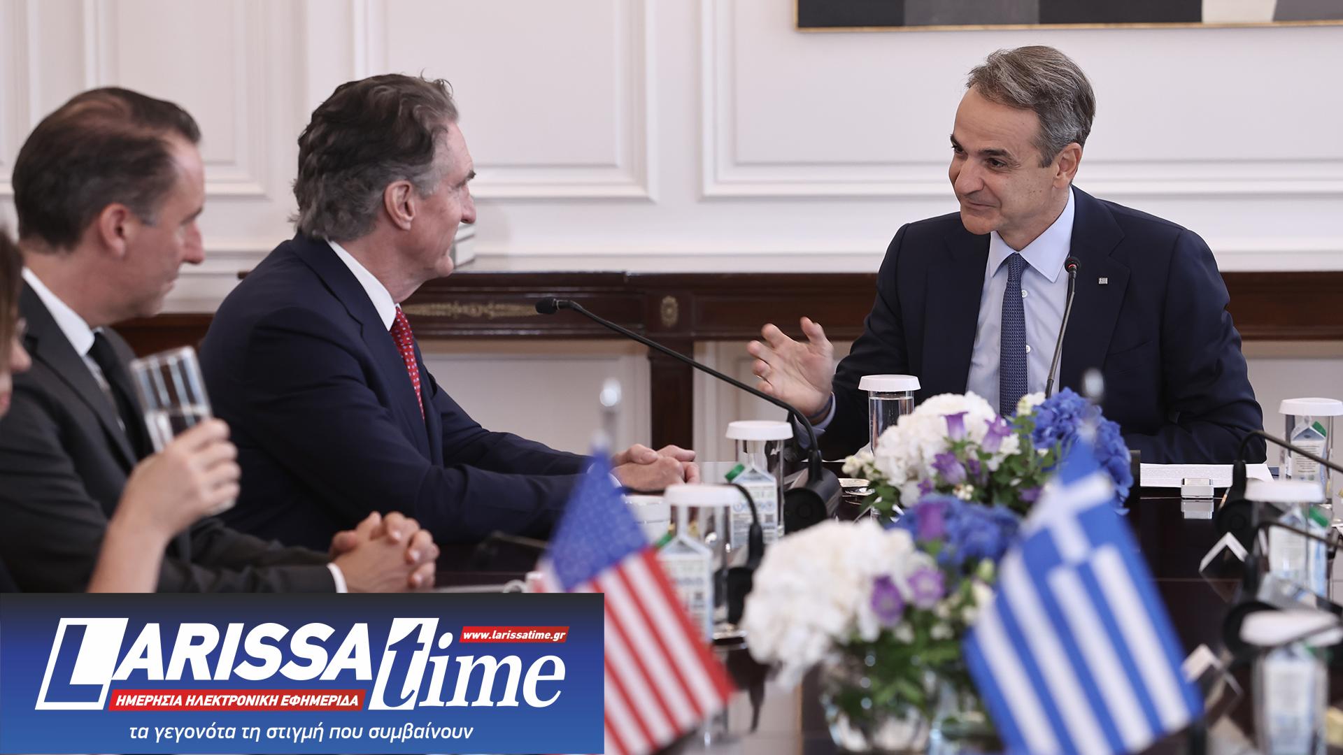 Συνάντηση Μητσοτάκη – Μπέργκαμ: Μήνυμα «συνεργασίας» για το αμερικανικό LNG-1