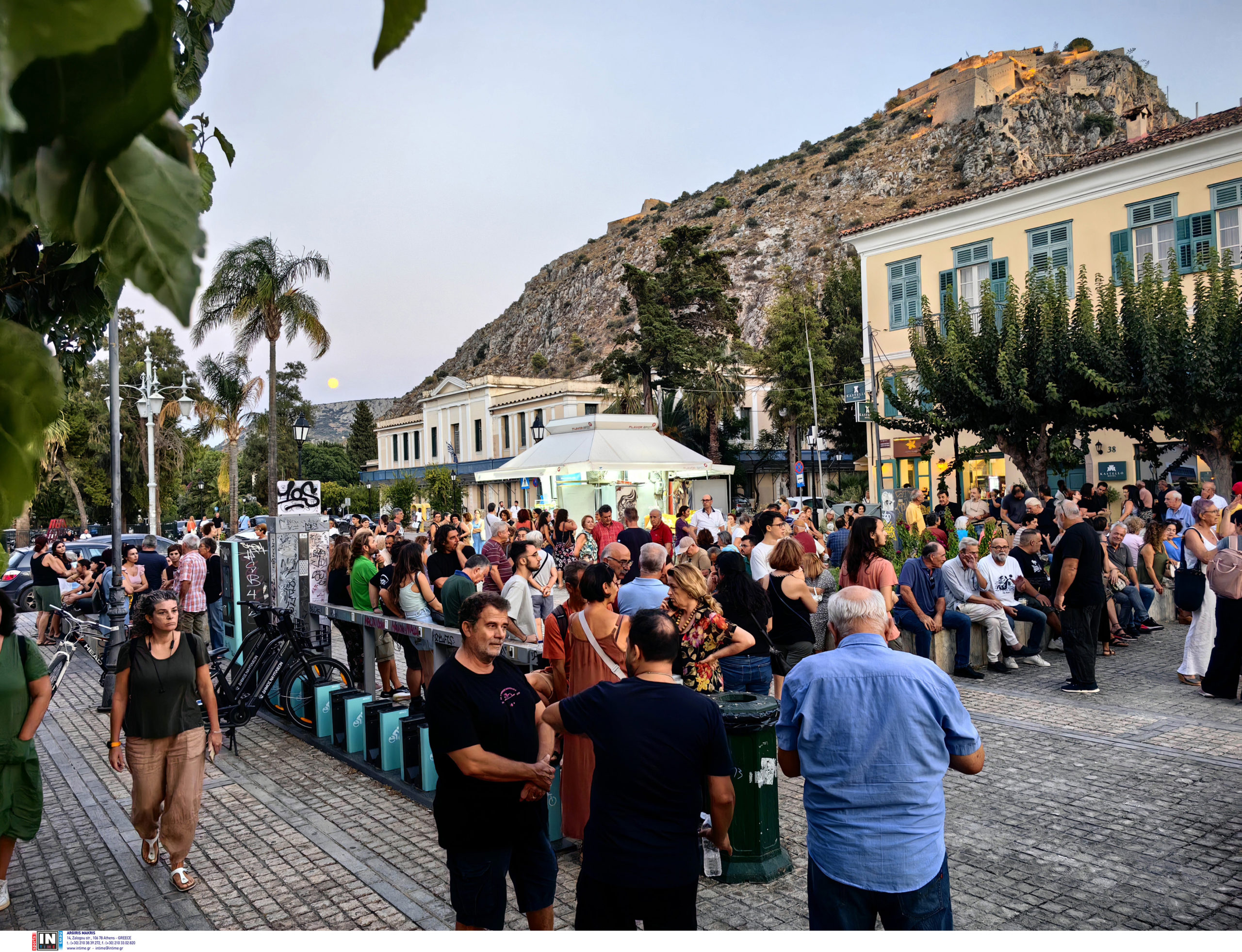 Τέμπη, συγκέντρωση, Ναύπλιο