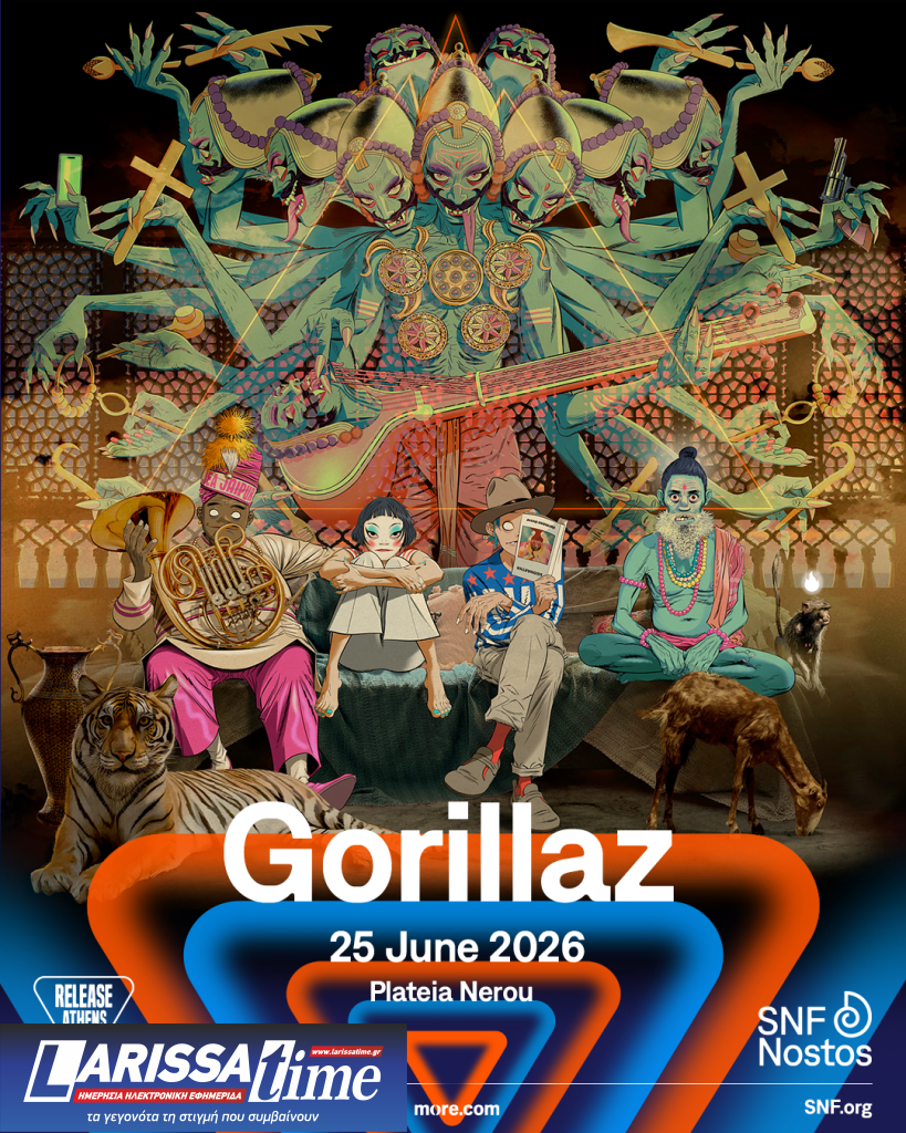Gorillaz και David Byrne στο Release Athens x SNF Nostos 2026