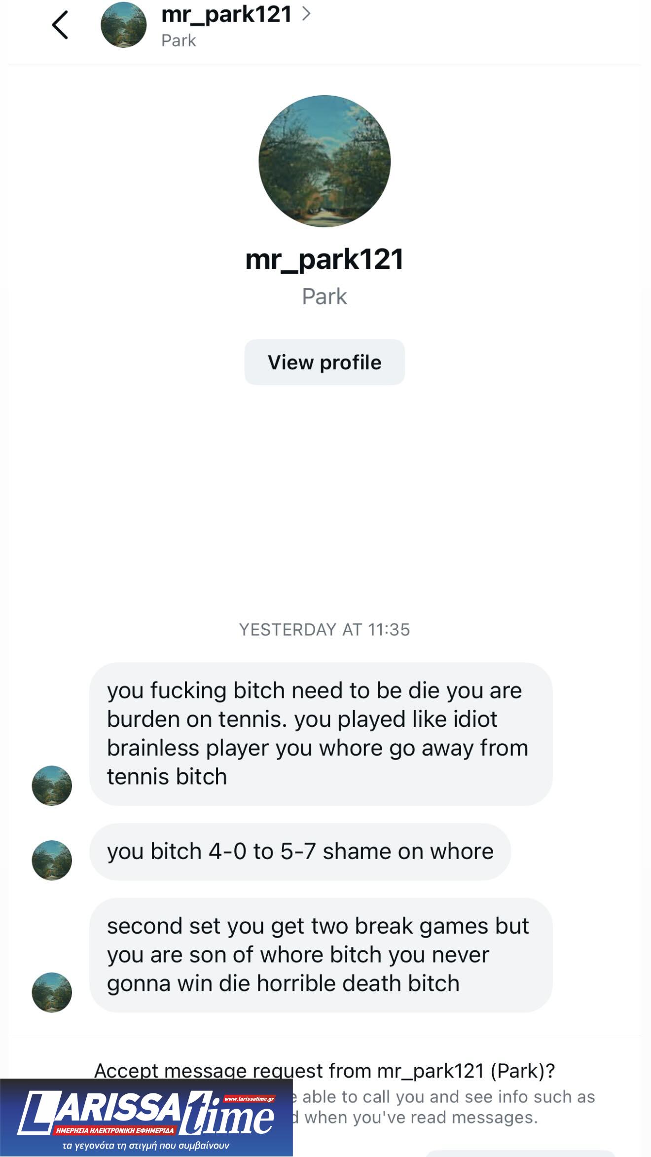 Μαρία Σάκαρη, Instagram Story, Απειλητικά μηνύματα