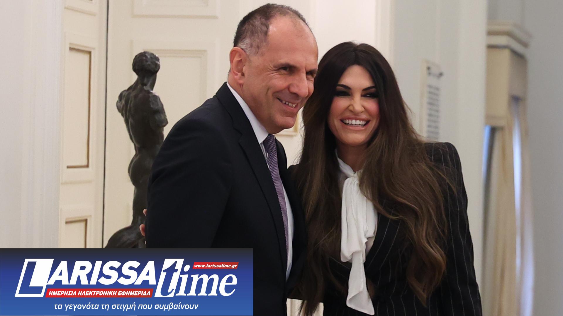 Στο υπουργείο Εξωτερικών η Γκίλφοϊλ – Συνάντηση με Γεραπετρίτη-5